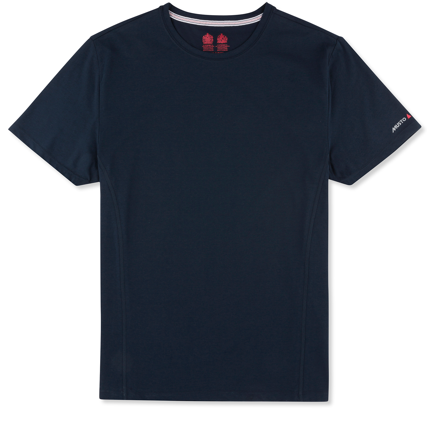 Musto Evolución Bloqueador Solar De Manga Corta De La Camiseta - True Navy