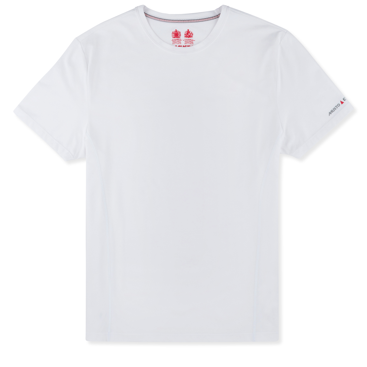 Musto Evolución Bloqueador Solar De Manga Corta De La Camiseta - Blanco