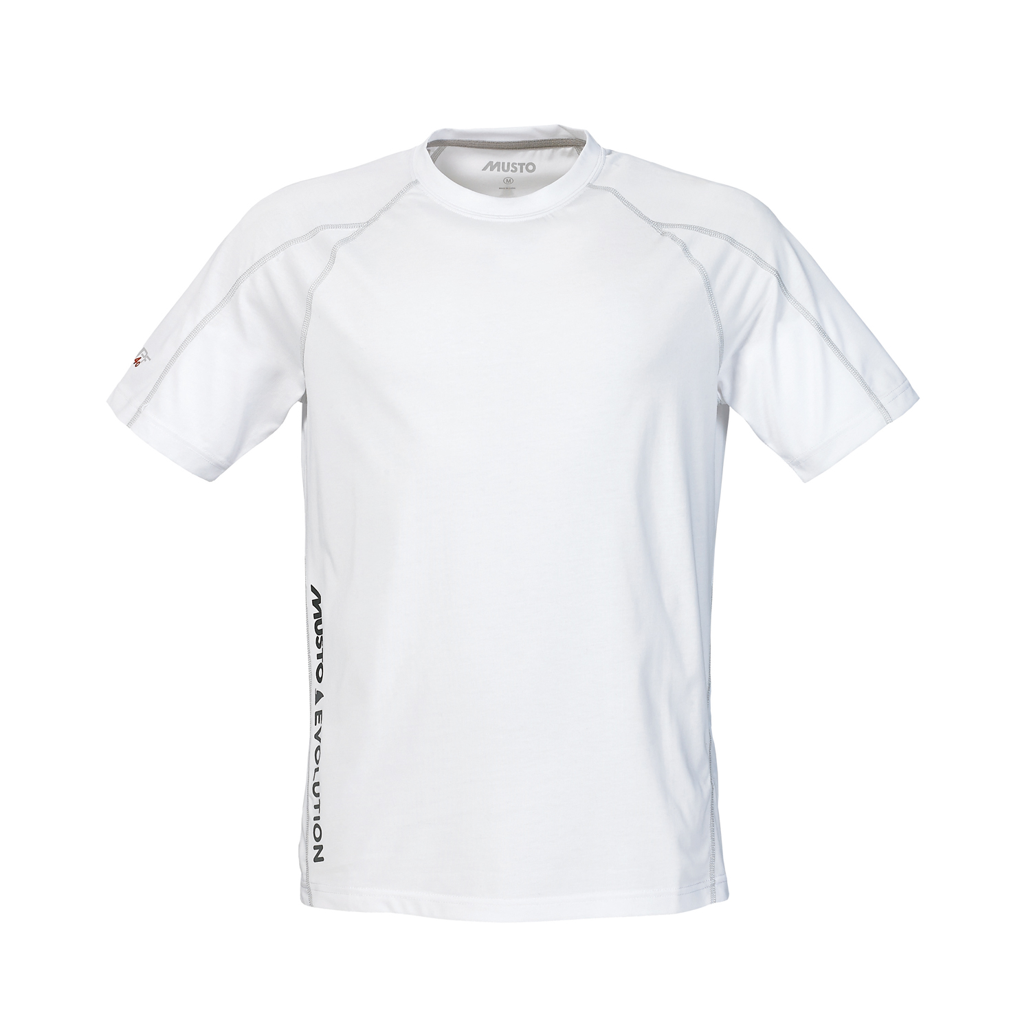 Musto Evolución Bloqueador Solar De Manga Corta De La Camiseta - Blanco