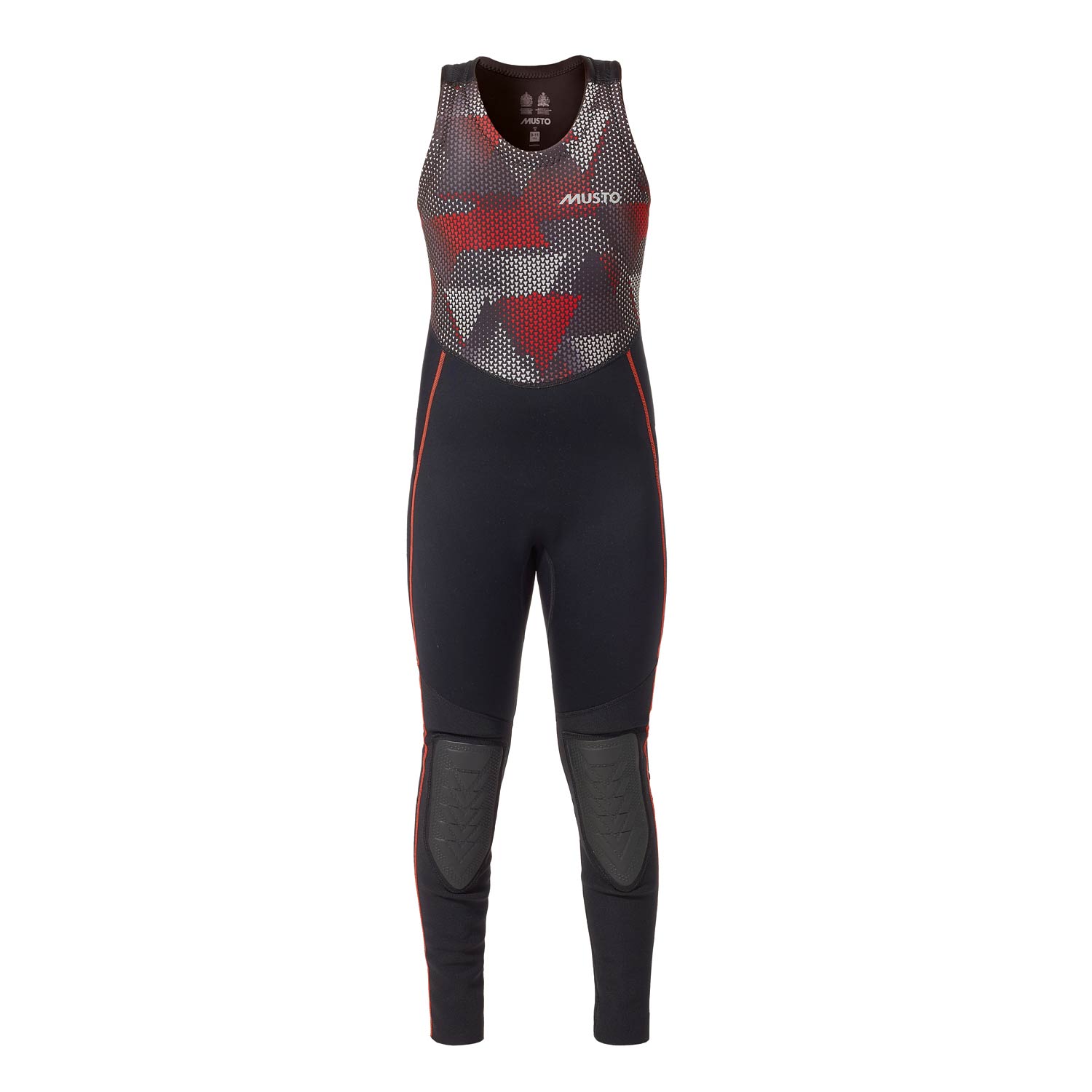 Musto Júnior Long John Traje - Negro / Naranja Fuego