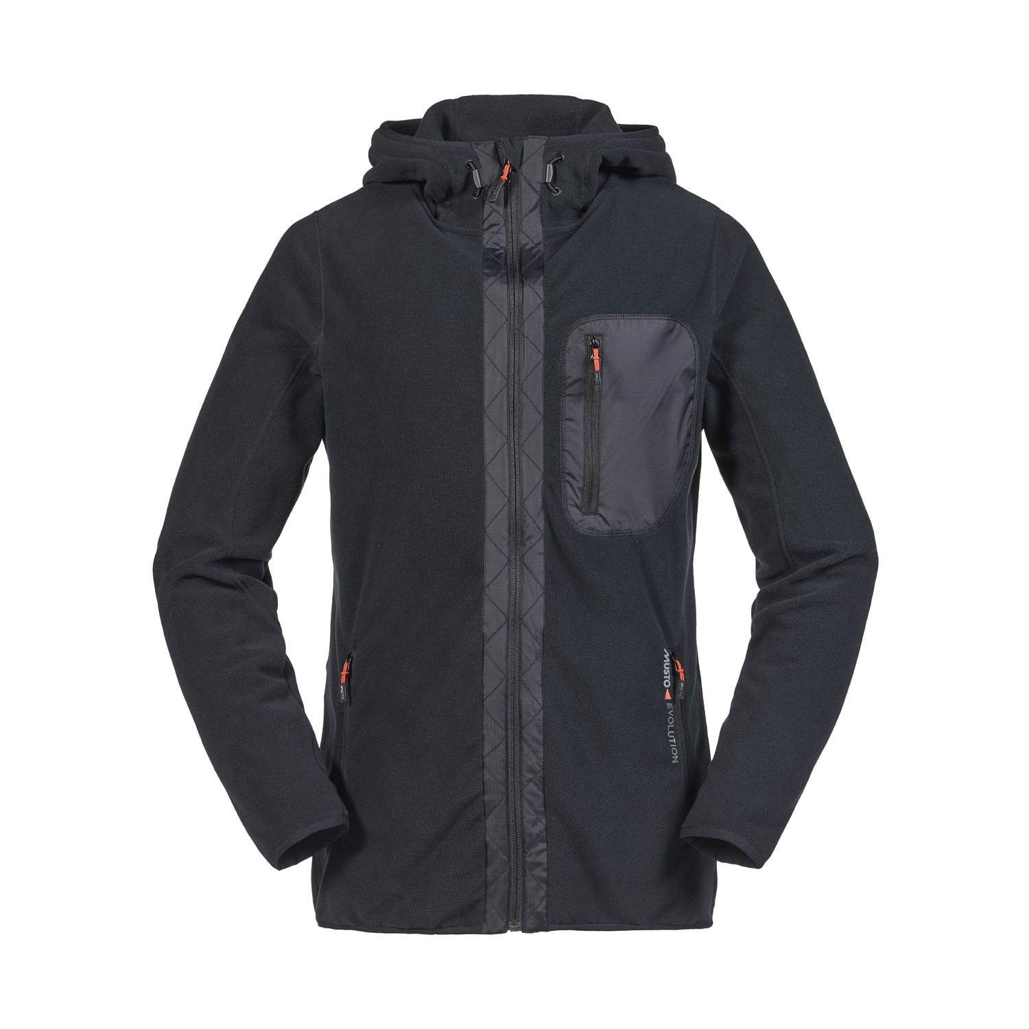 Musto Tundra Con Capucha De Material De Abrigo - Negro / Anaranjado Del Fuego