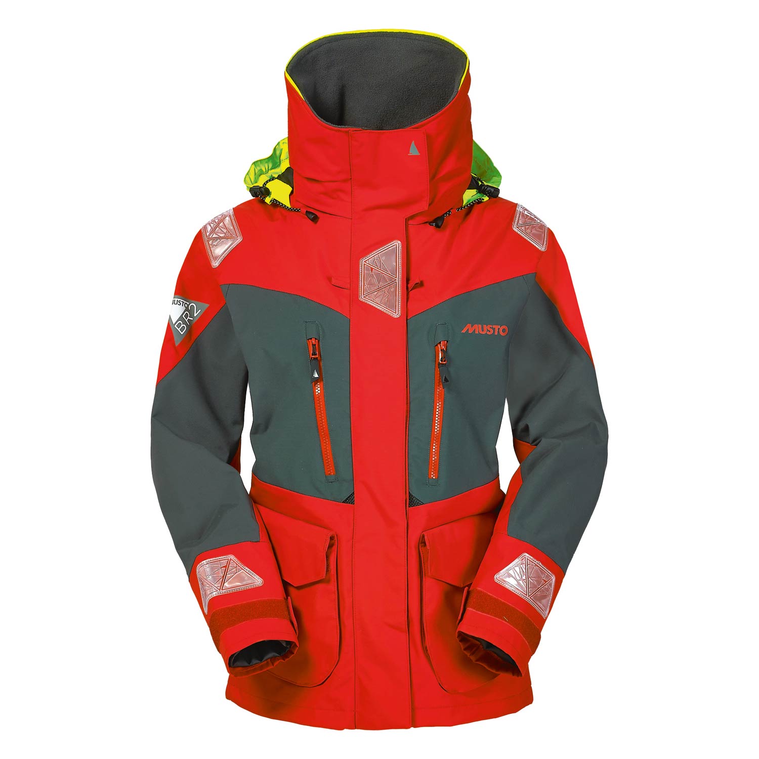 Chaqueta Para Mujer Musto Br2 Marino - Rojo / Gris Oscuro