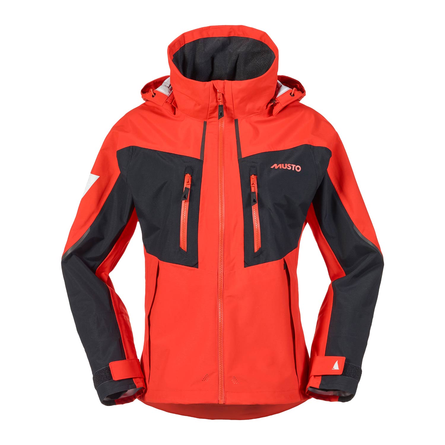 Musto Para Mujer Br2 Race Lite Jacket - Fuego Naranja / Negro