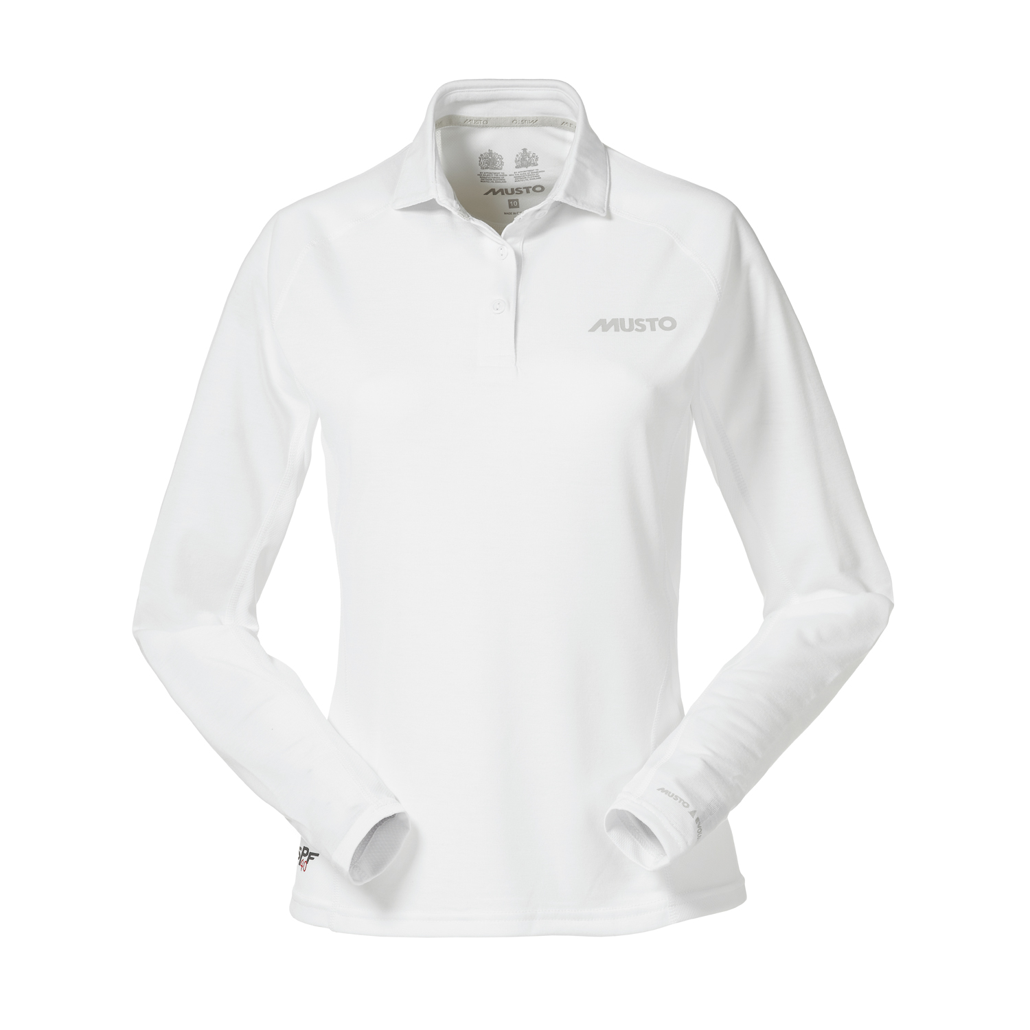Musto Womens Esencial De Manga Larga Uv De Secado Rápido Polo - Blanco