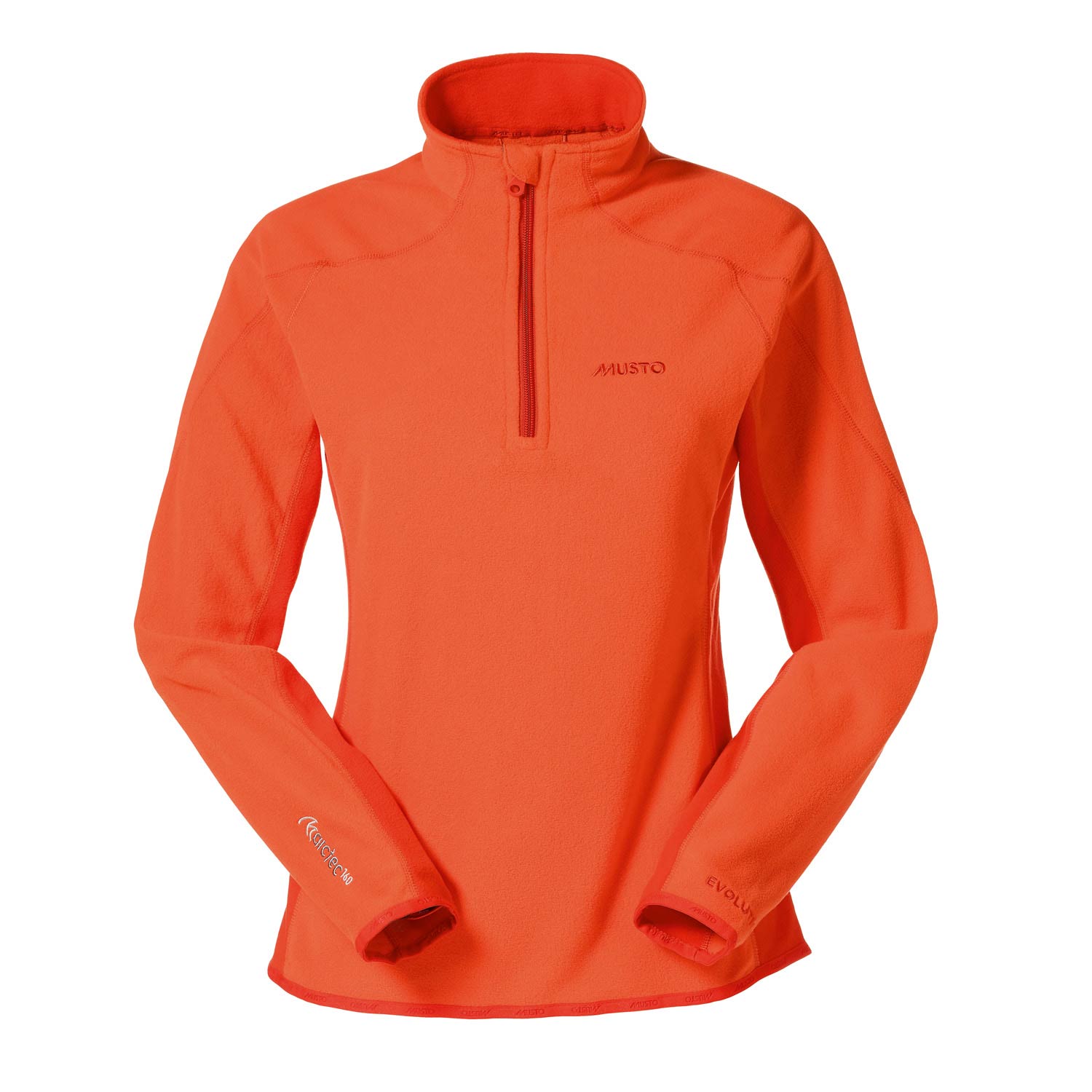Musto Womens Esencial Micro Fleece - Mandarina / Anaranjado Del Fuego
