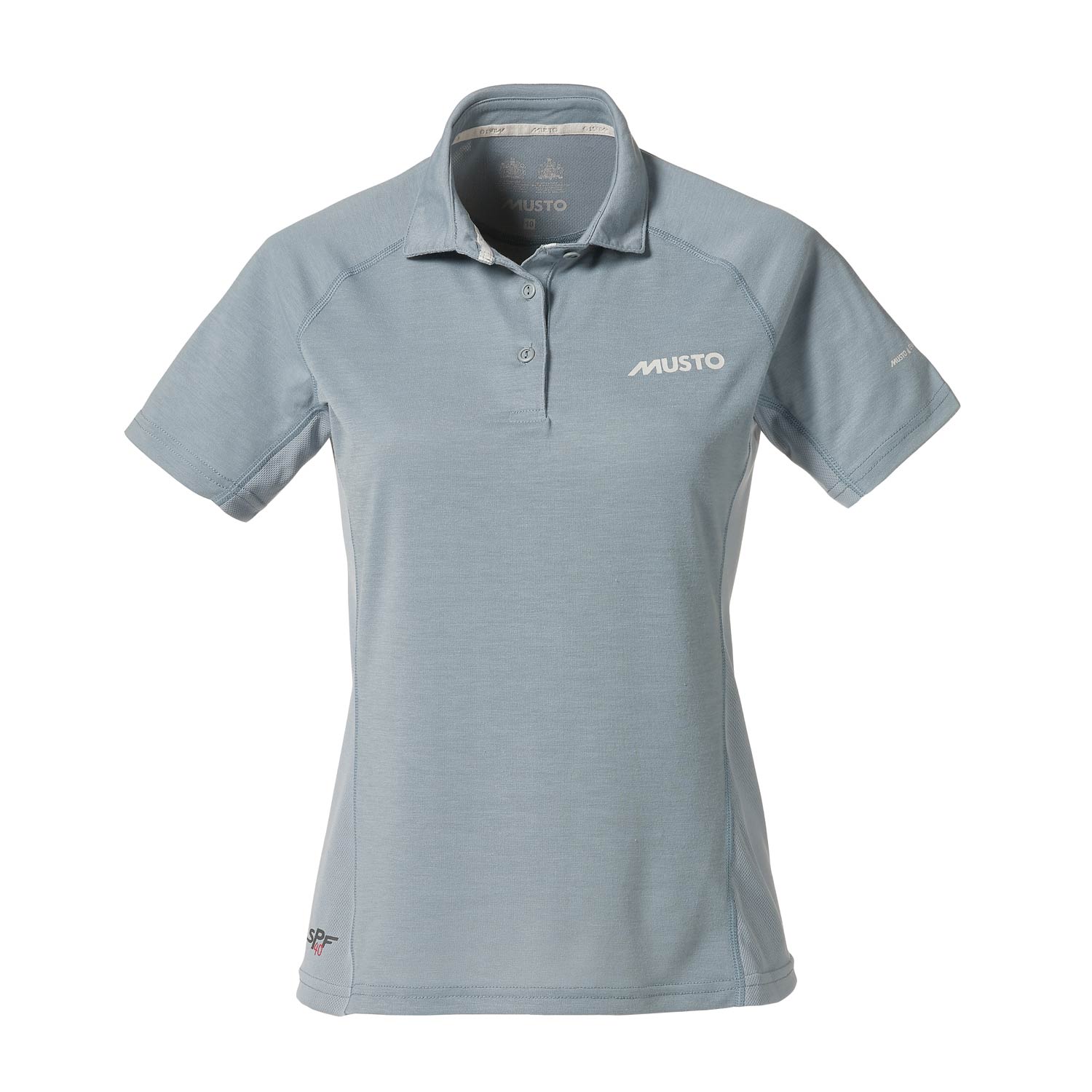 Musto Womens Uv Esencial De Secado Rápido Polo - Azul Gris