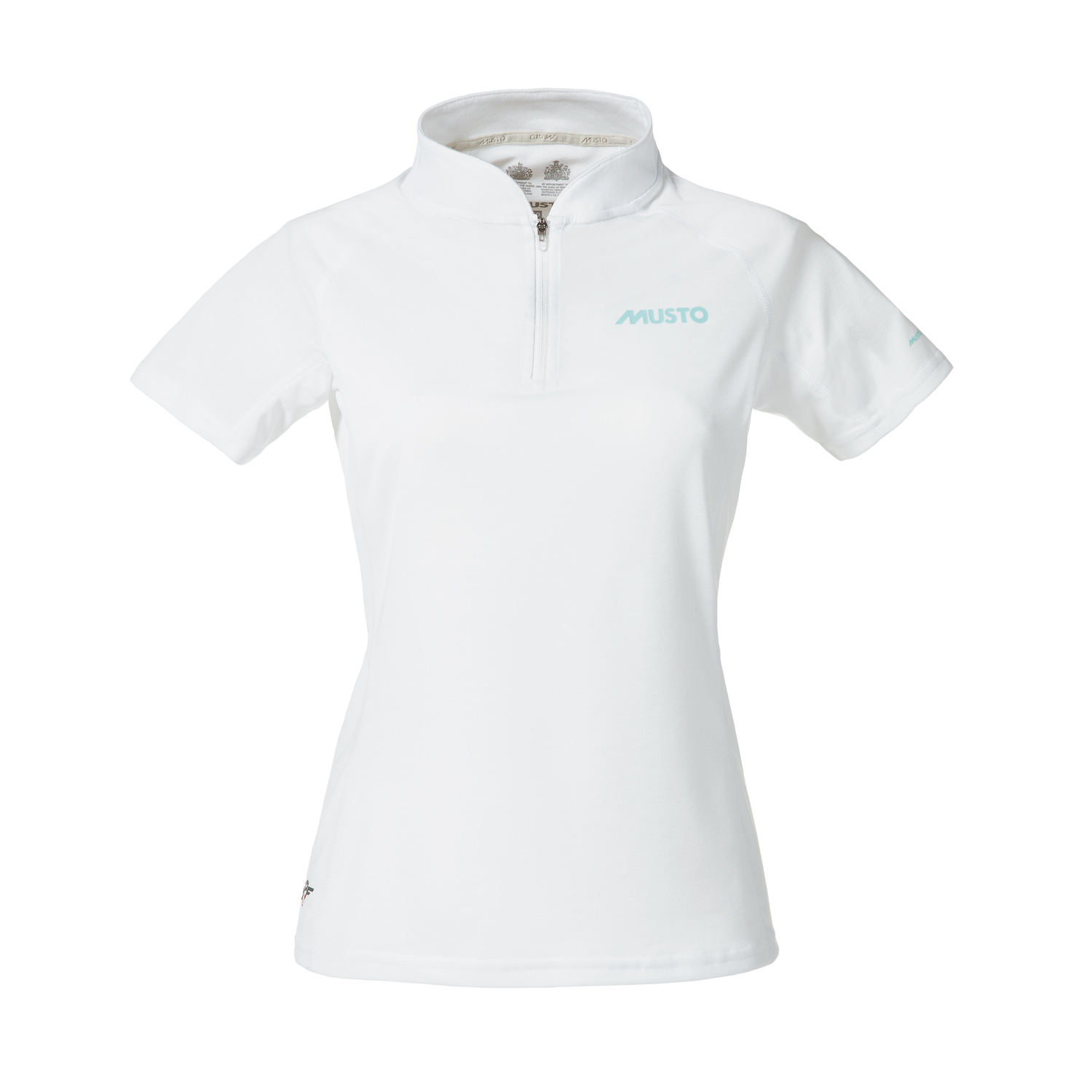 Musto Womens Uv Esencial Fast Zip Seco Cuello - Blanco
