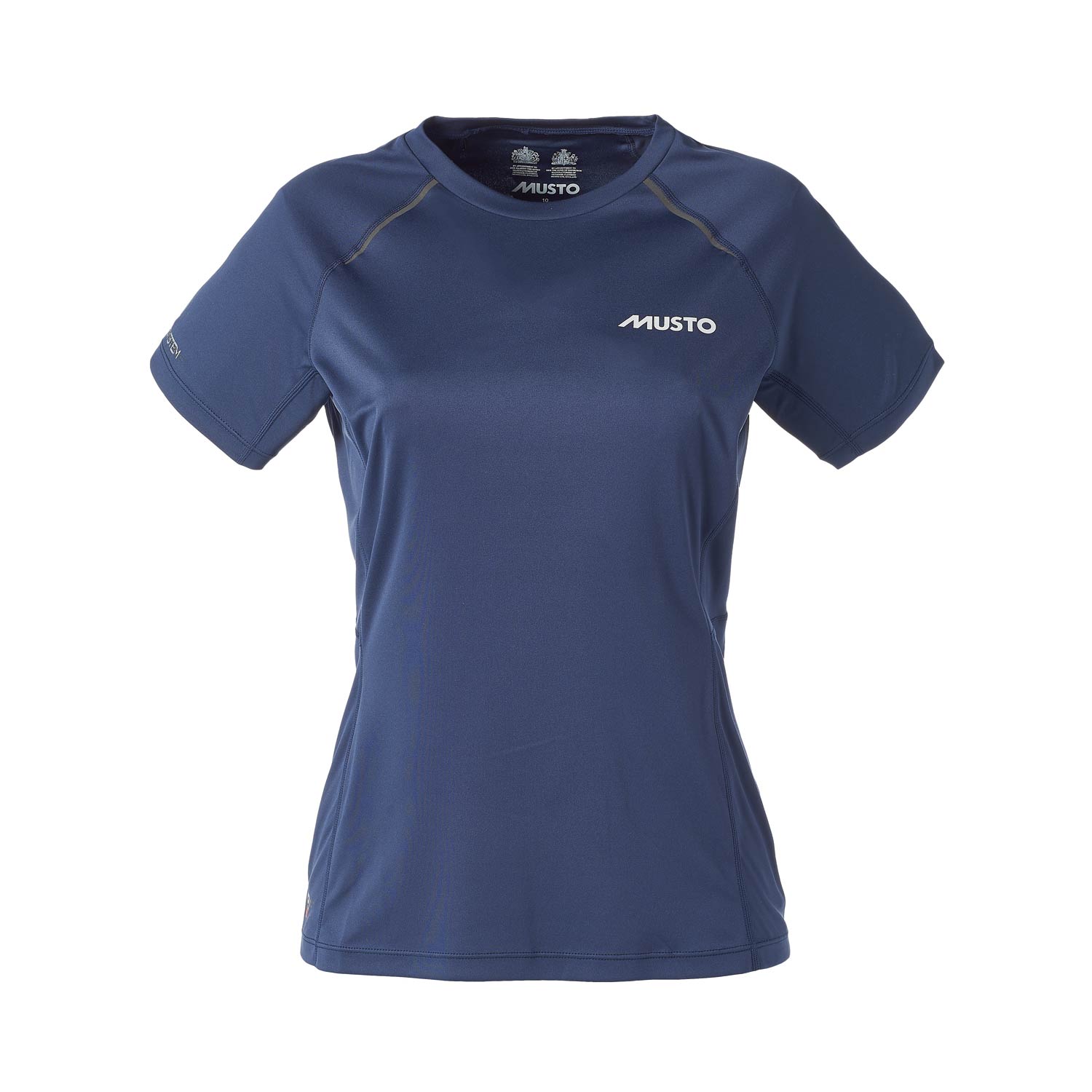 Musto Mujeres Evolución Dinámica De Manga Corta T-Shirt - Navy