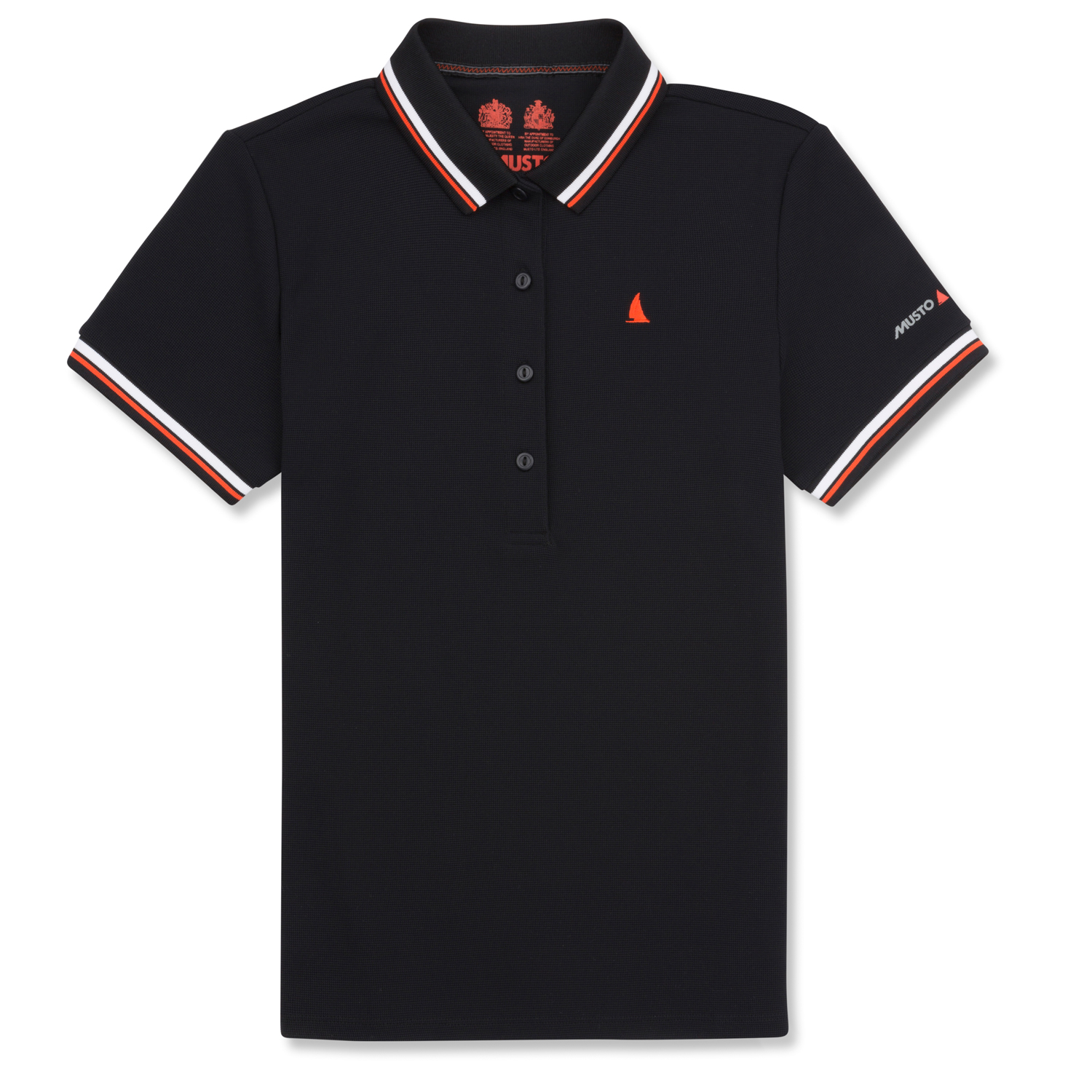 Musto Para Mujer Evolución De La Manga Pro Lite Corto Polo - Negro