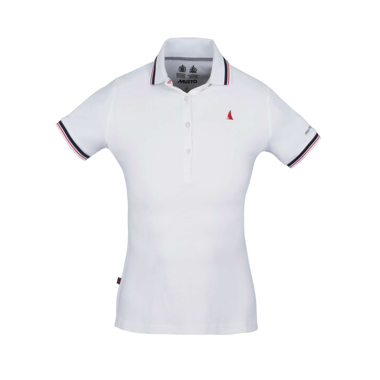 Musto Para Mujer Evolución De La Manga Pro Lite Corto Polo - Blanco