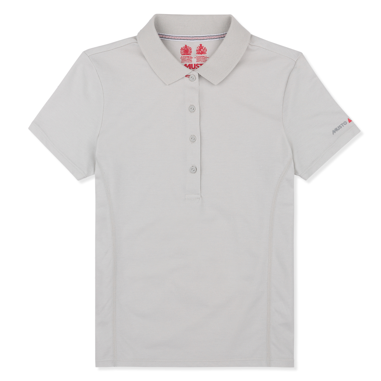 Polo De Manga Para Mujer Musto Evolución Bloqueador Solar Corto - Platinum