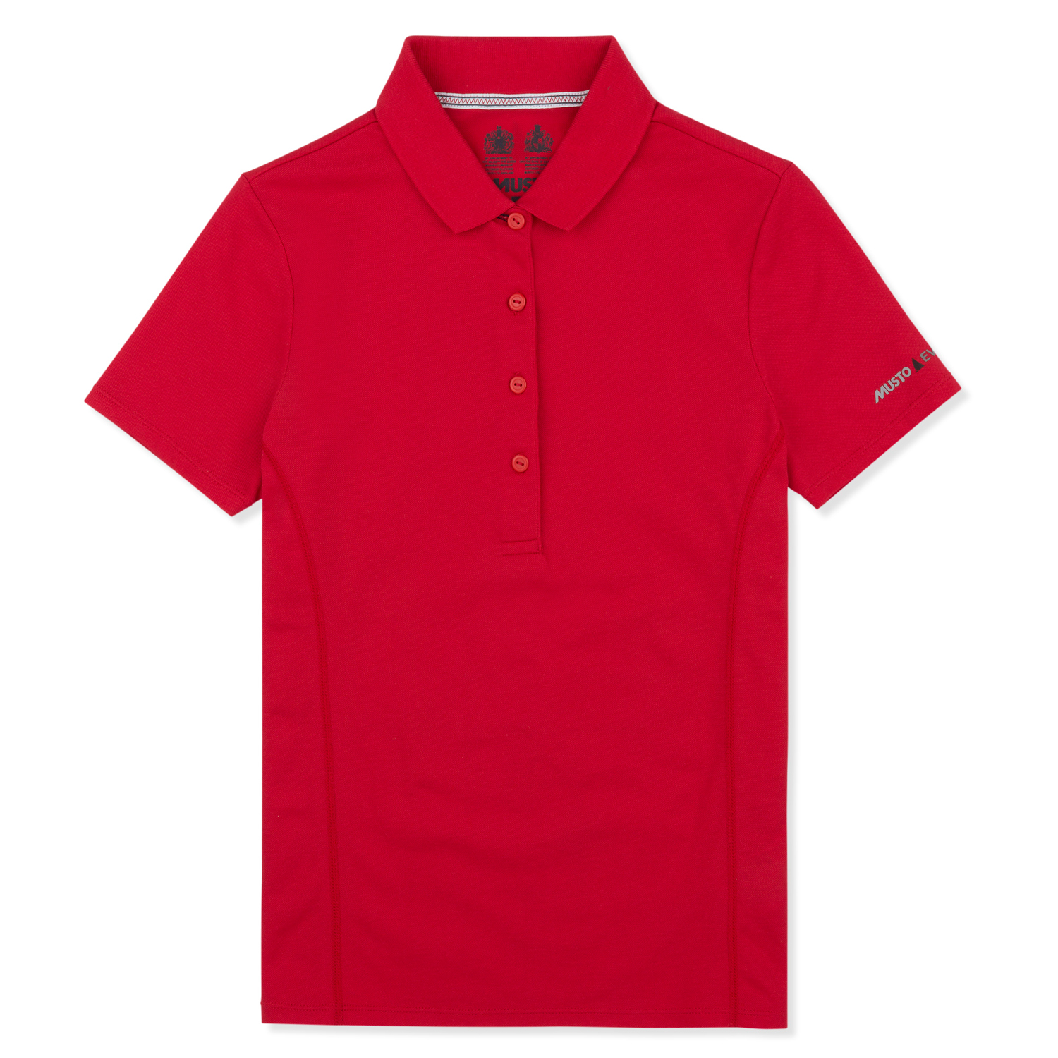 Musto Manga Para Mujer Evolución Bloqueador Solar Corto Polo - True Red
