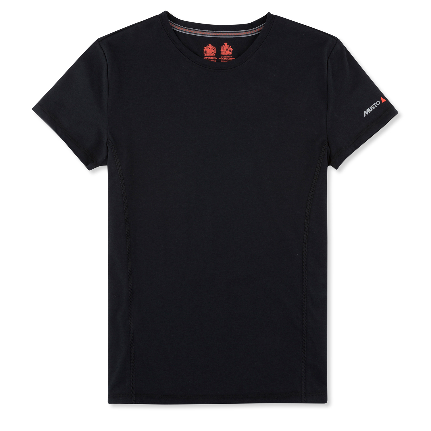 Musto Mujeres Evolución Bloqueador Solar De Manga Corta De La Camiseta - Negro