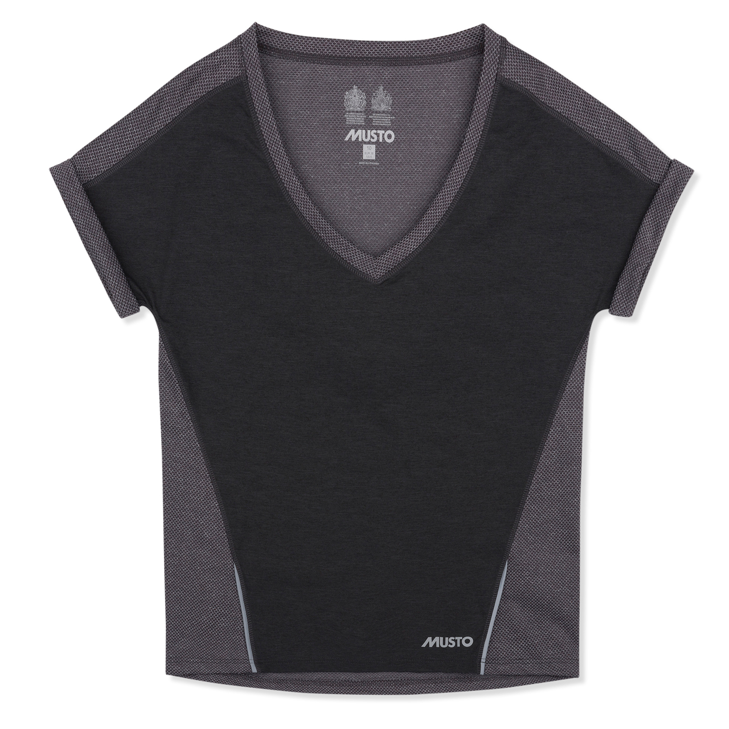 Musto Para Mujer Representativas De Manga Corta De La Camiseta - Negro