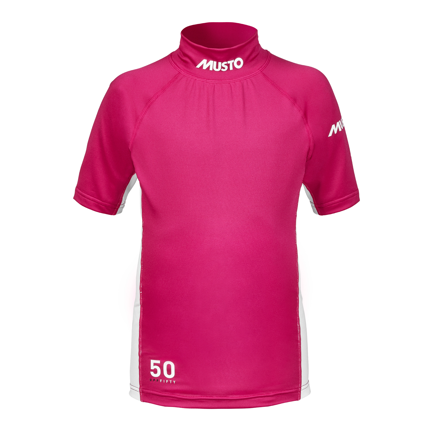 Campeonato Juvenil Musto Bloqueador Solar De Manga Corta Rash Guard - Cerise