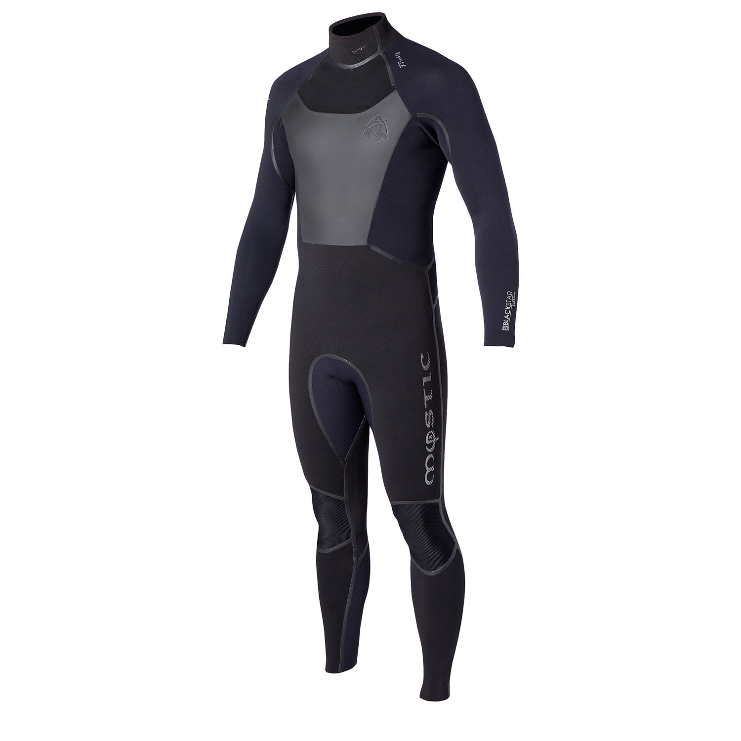 Mystic Negro Estrella 5/4 Backzip Kitesurf Traje 2014 - Negro