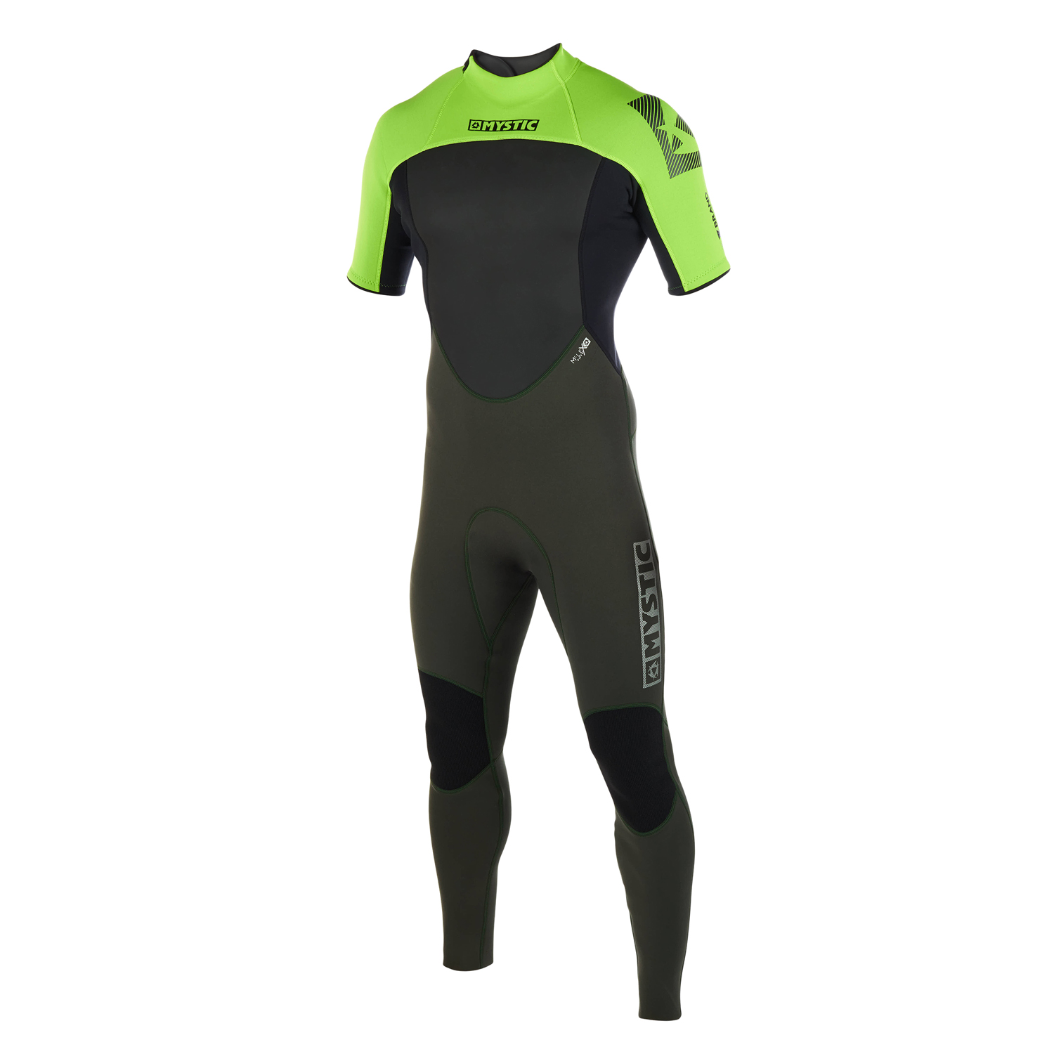 Mystic Brand - Traje Corto Para Pantalón Corto Con Cremallera Plana De 3/2 Mm - Verde Azulado
