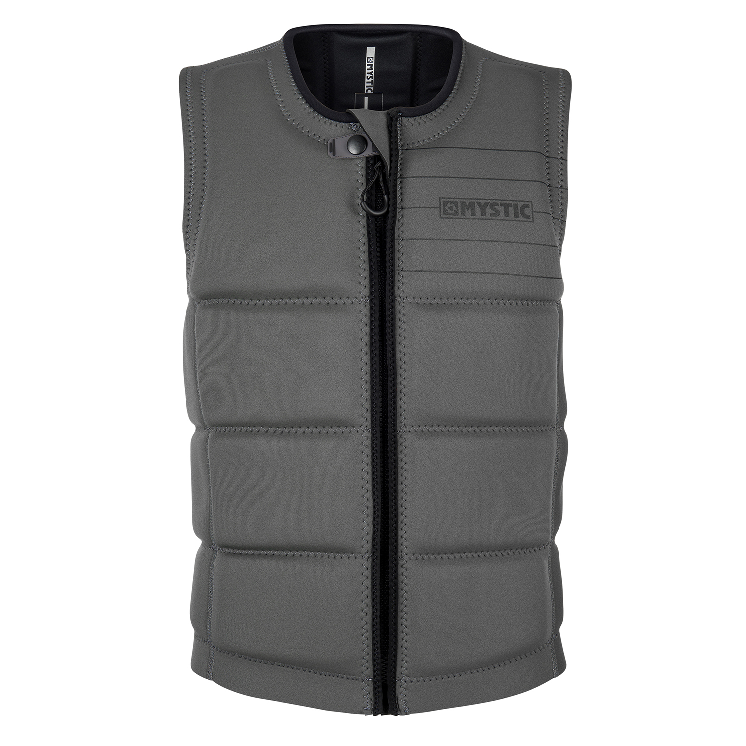 Mystic Brand Front-Zip Impact Vest - Gris