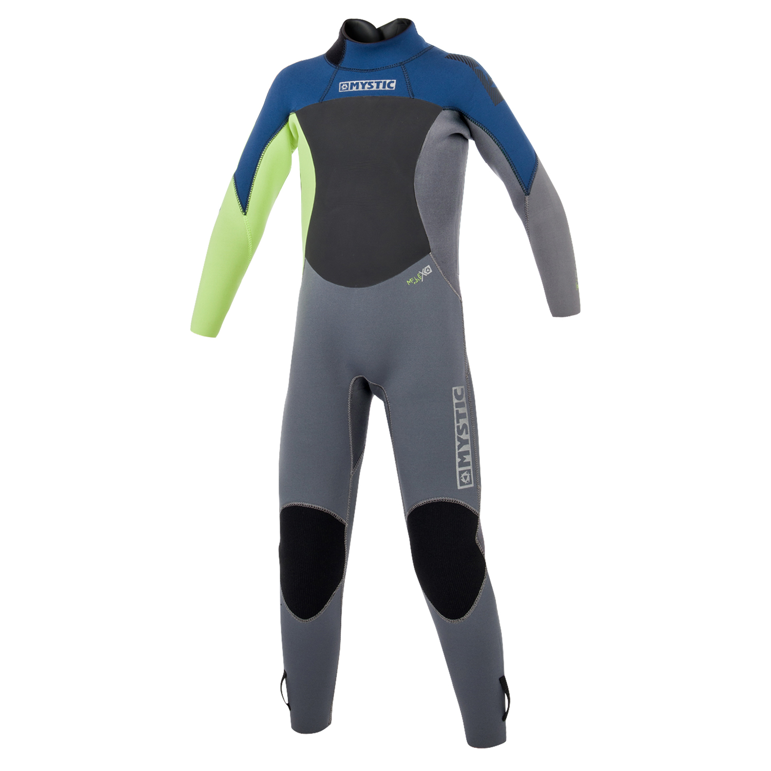 Mystic Kids Star 3 / 2Mm Back-Zip Flatlock Wetsuit - Azul Marino