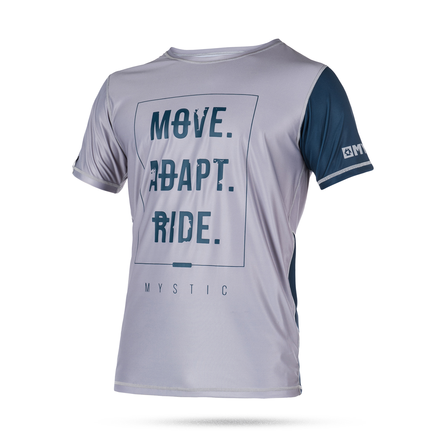 Mystic Kitesurf Block Manga Corta Quickdry Top - Acero / Gris