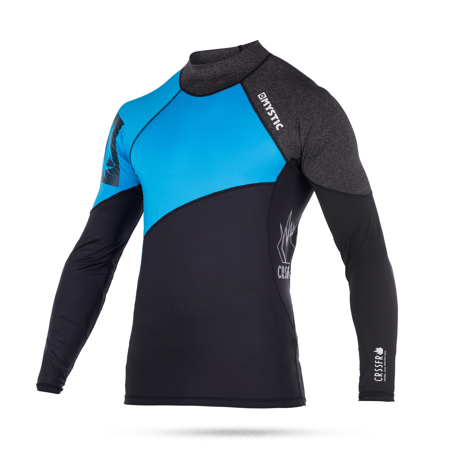 Mystic Kitesurf Crossfire Manga Larga Rash Chaleco - Azul