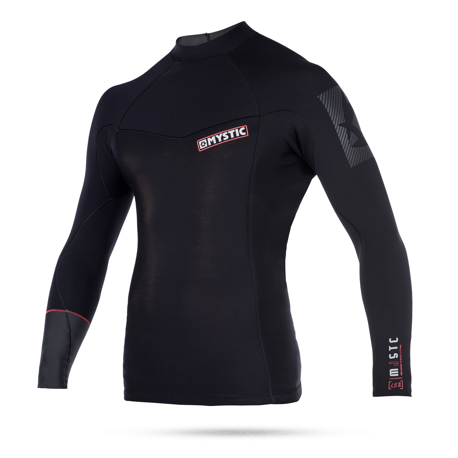 Mystic Kitesurf Majestic Neopreno De 1,5 Mm De Manga Larga Chaleco - Negro