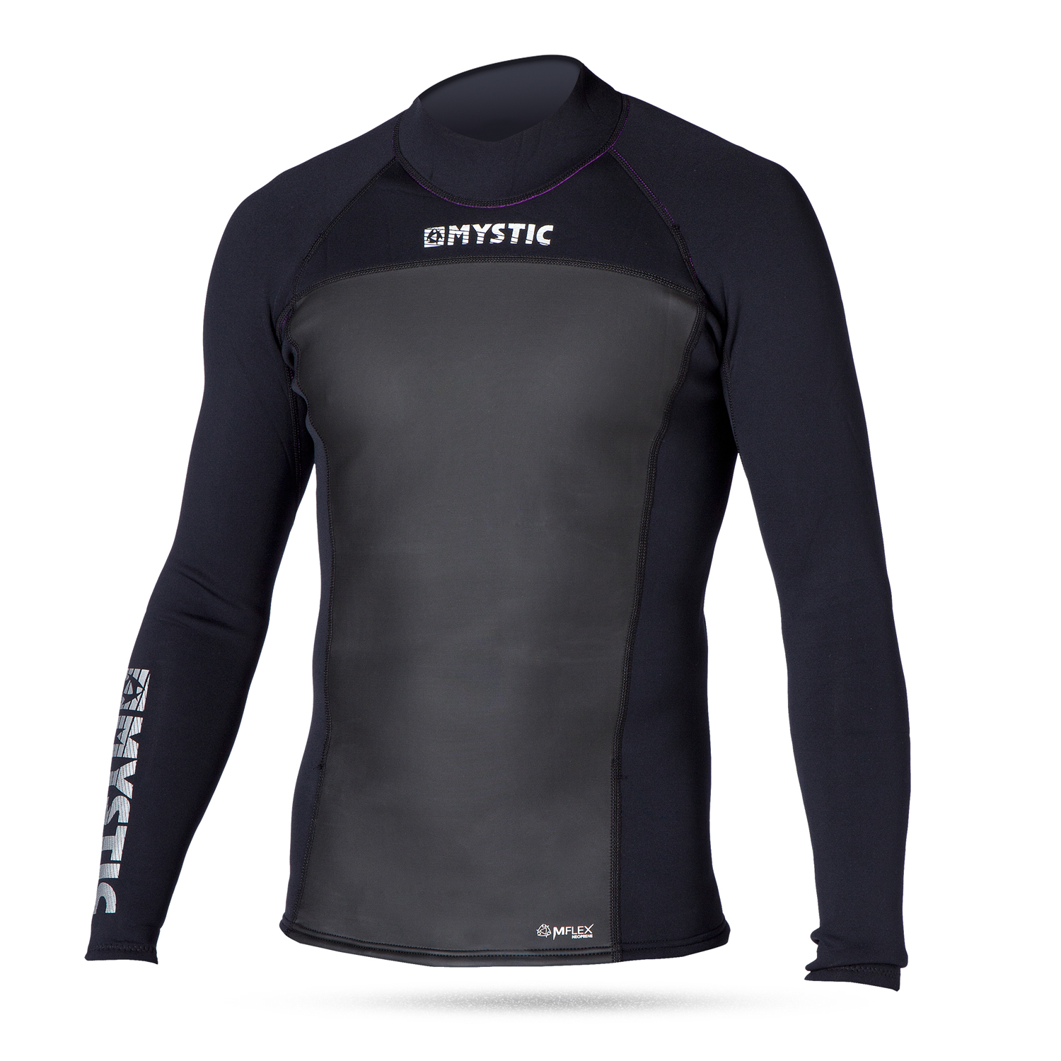 Mystic Kitesurf Estrella De Neopreno De 2 Mm De Manga Larga Chaleco - Negro