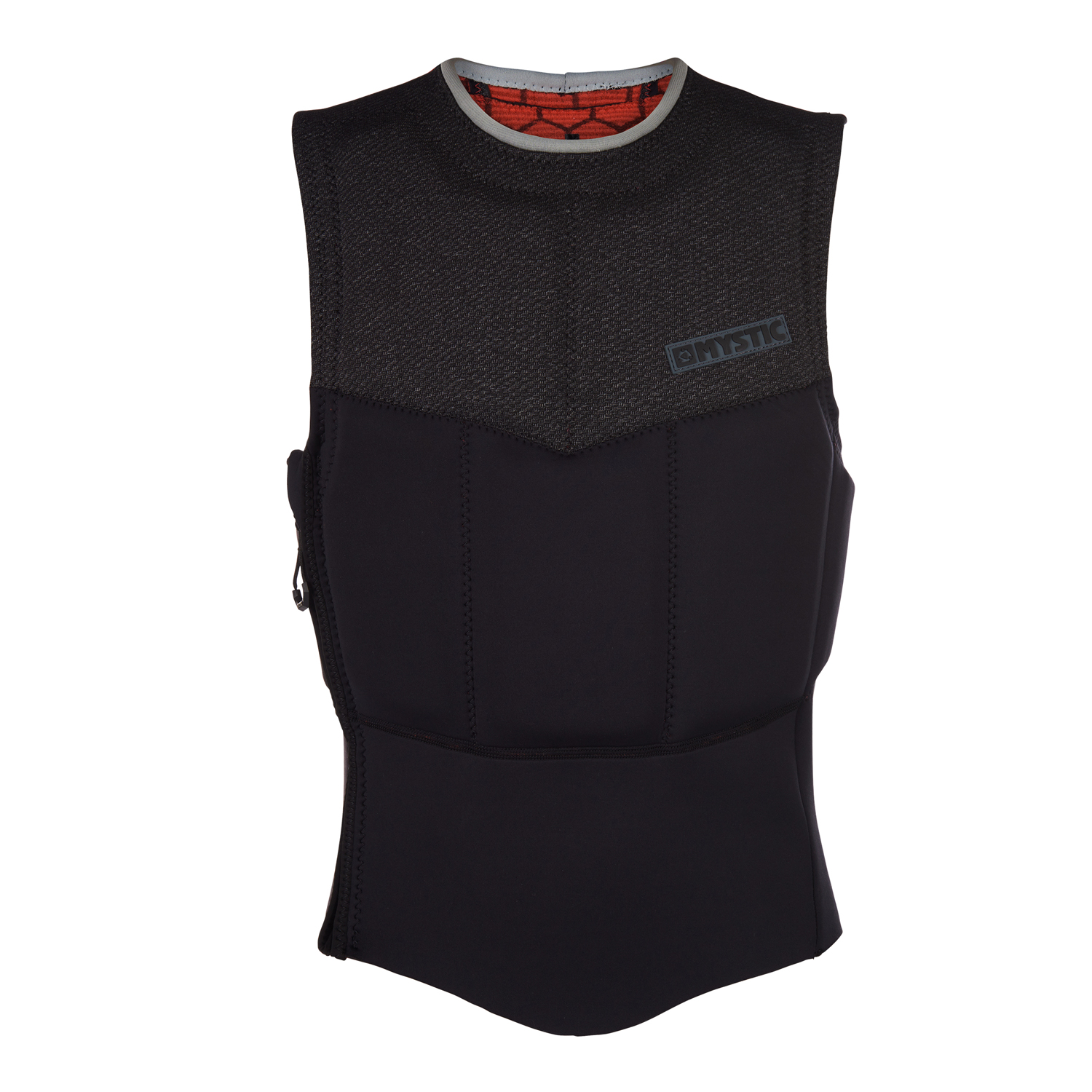 Mystic Len10 Side-Zip Kitesurf Impact Vest - Negro / Blanco