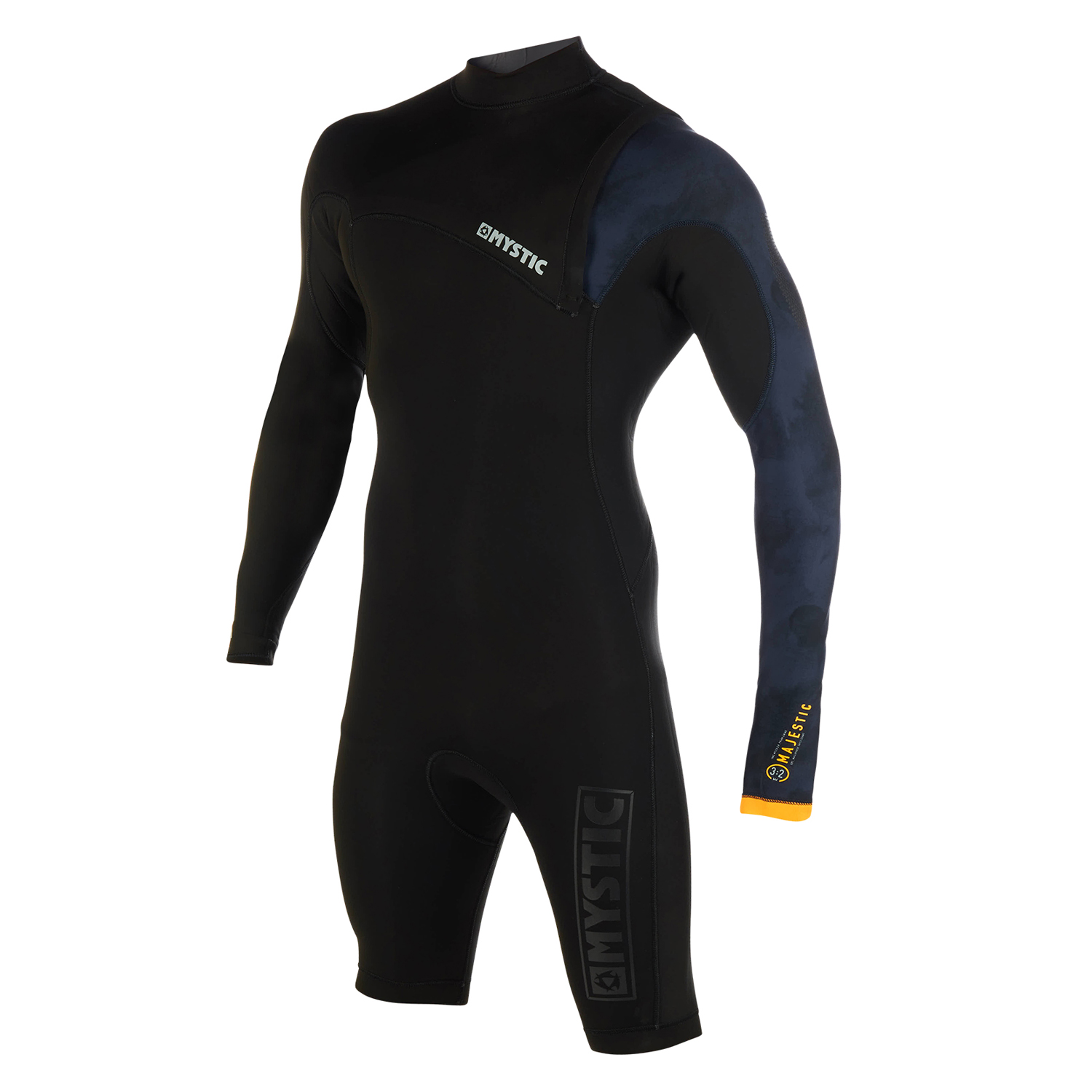 Mystic Majestic 3 / 2Mm Sin Tirantes Longarm Shorty Wetsuit - Negro