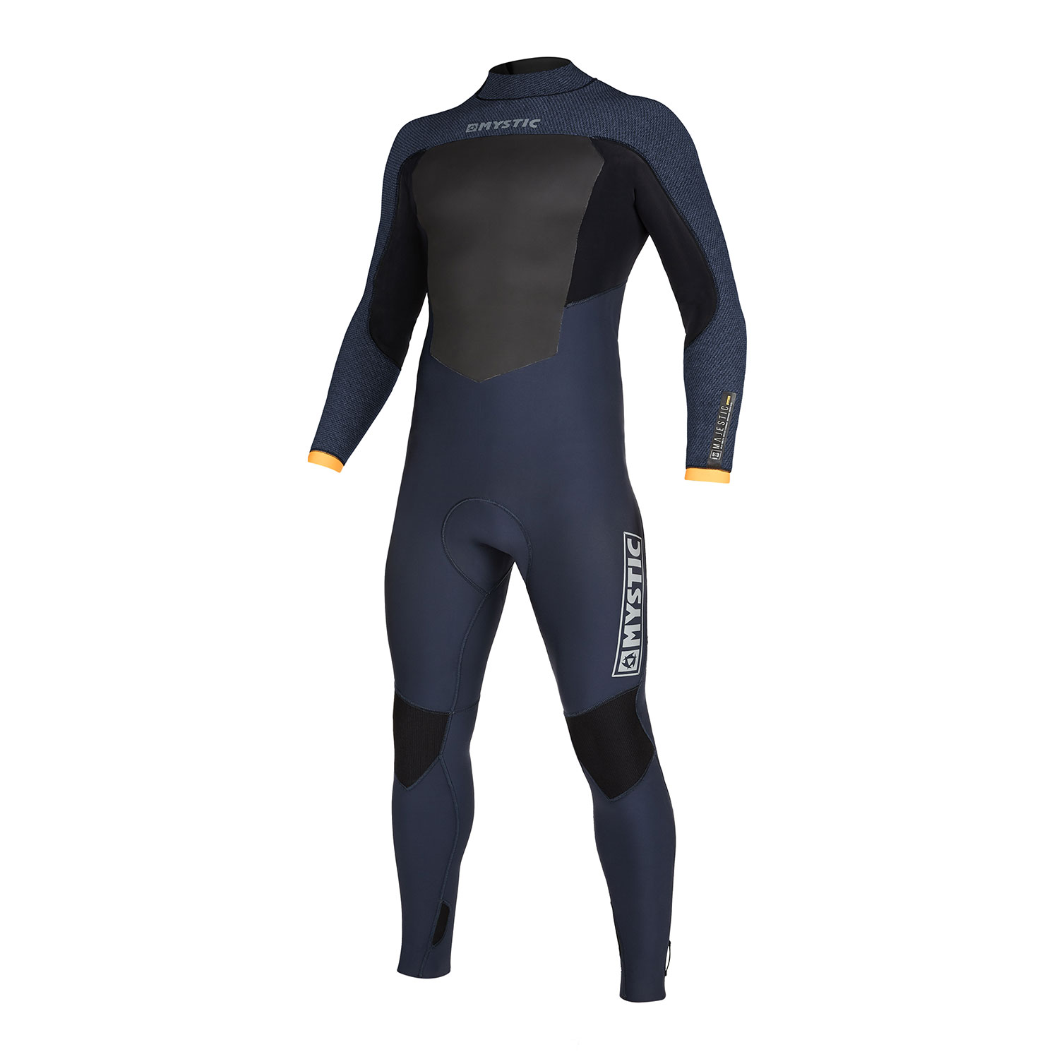 Traje De Neopreno Completo Mystic Majestic 4 / 3Mm Con Cremallera Trasera - Azul Marino