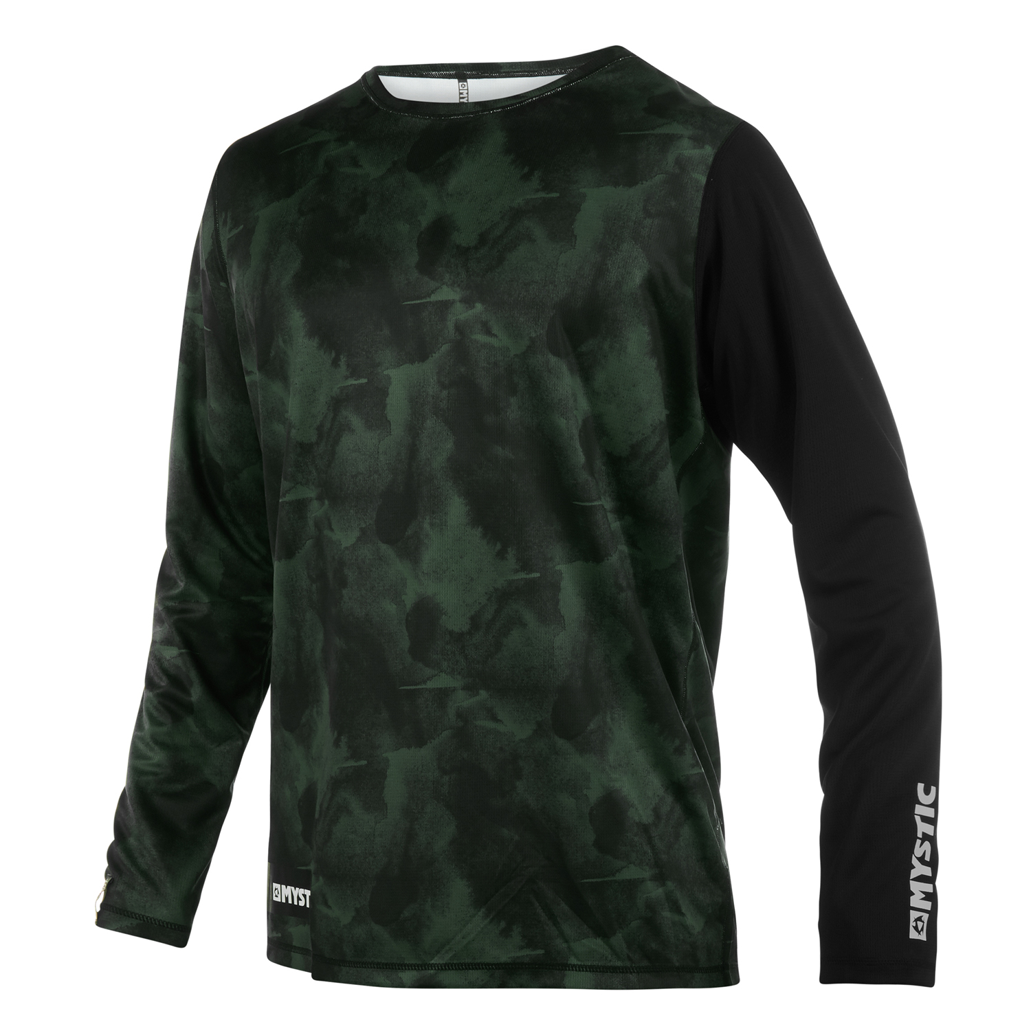 Camiseta De Manga Corta Mystic Majestic De Manga Larga - Dark Olive