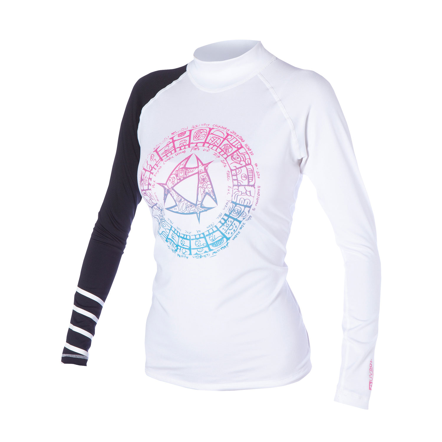 Mystic Maor?es Manga Larga Para Mujer Camisa De Lycra 2014 - Blanco