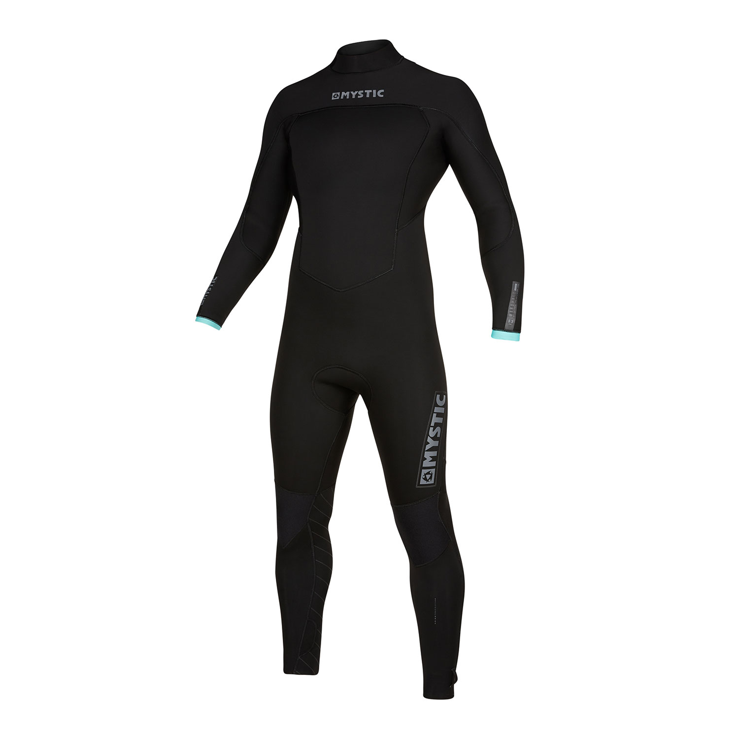 Traje De Neopreno Completo Mystic Marshall 5 / 3Mm Con Cremallera Trasera - Negro / Menta