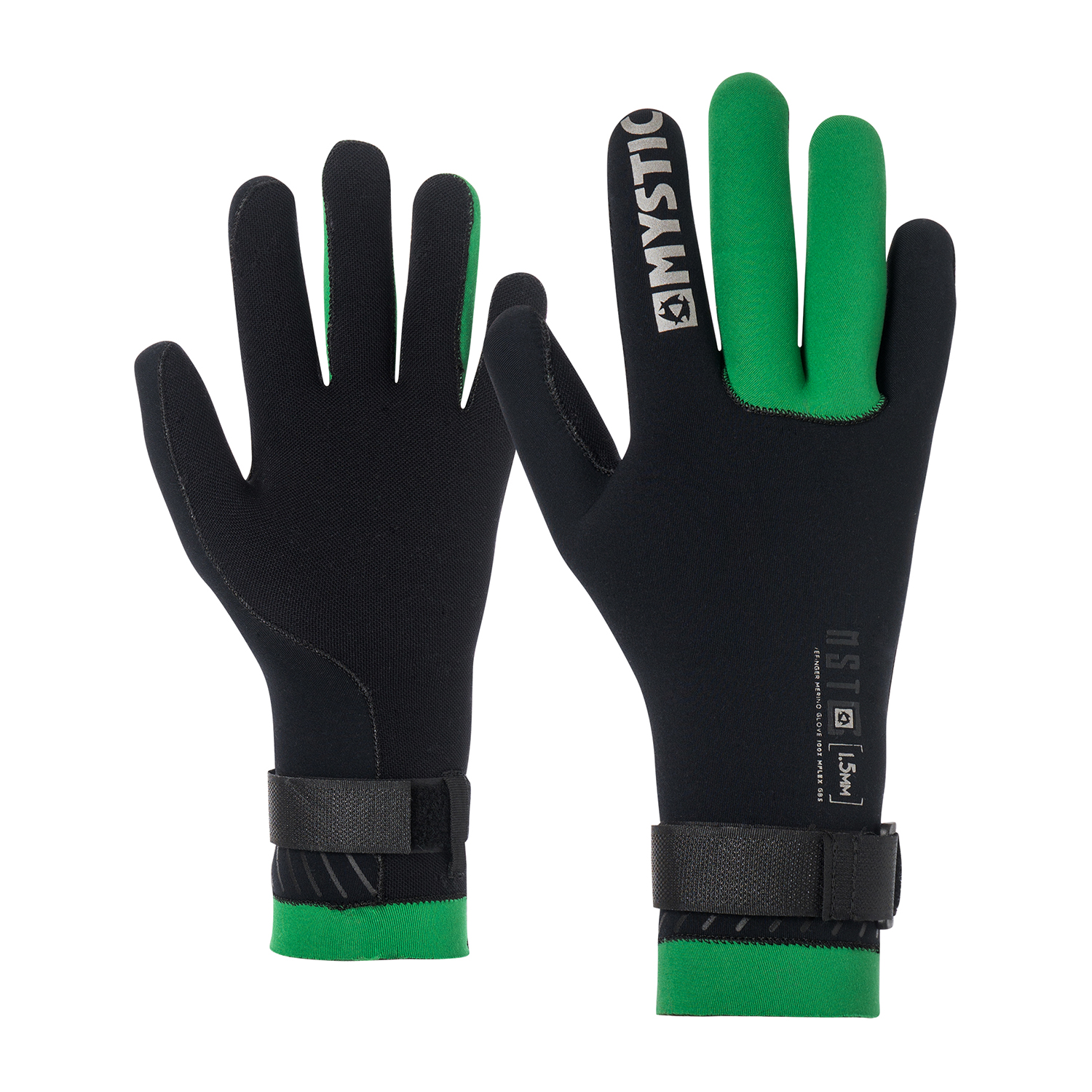 Guantes De Lana Mystic Merino 1.5 Mm - Negro