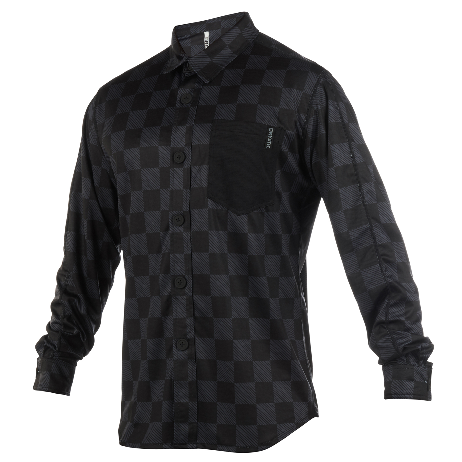 Blusa Mystic Shred Blusa De Manga Larga De Secado Rápido - Negro