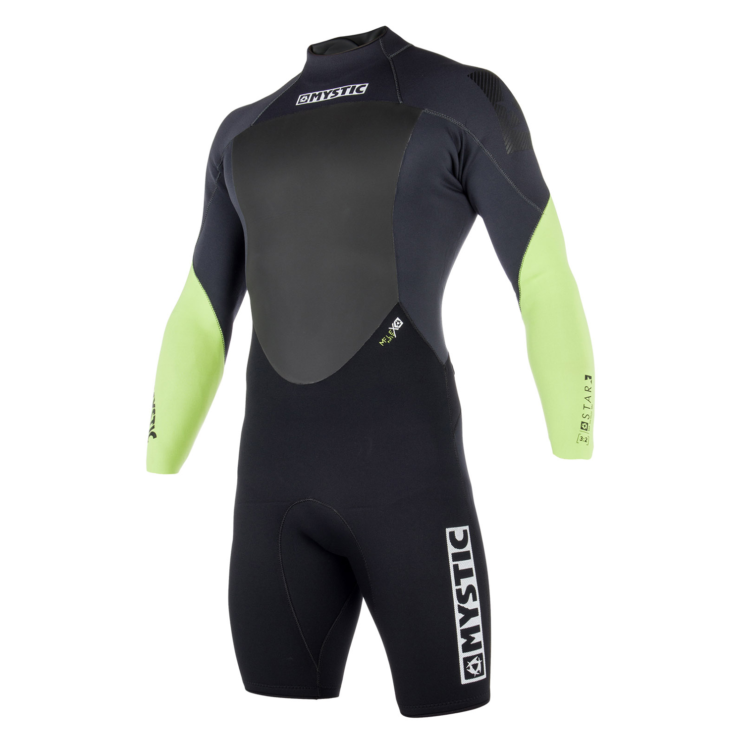 Mystic Star - Traje De Baño Sharm Shorty Con Cierre De Espalda Y Cremallera Trasera De 2 Mm - Lima