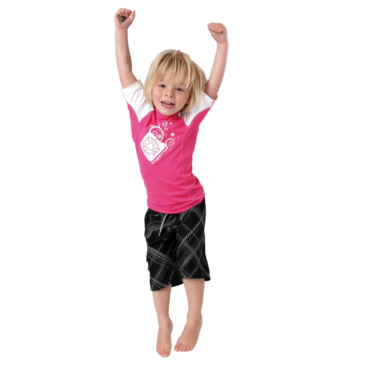 Mystic Star De Manga Corta De Kitesurf Ni?os Camisa De Lycra 2014 - Rosa