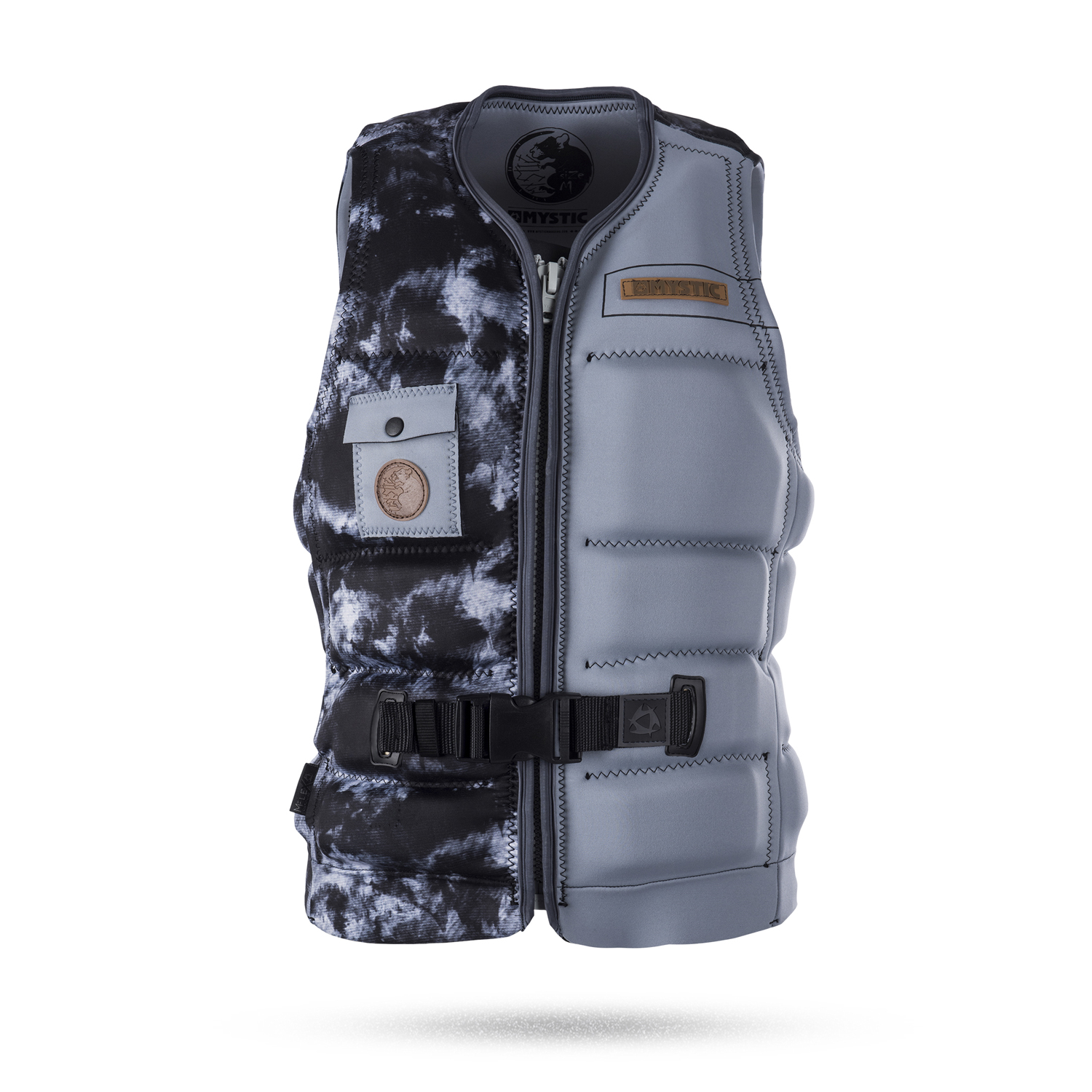 Las Ratas Cable Mystic Front-Zip Impacto Del Chaleco - Negro