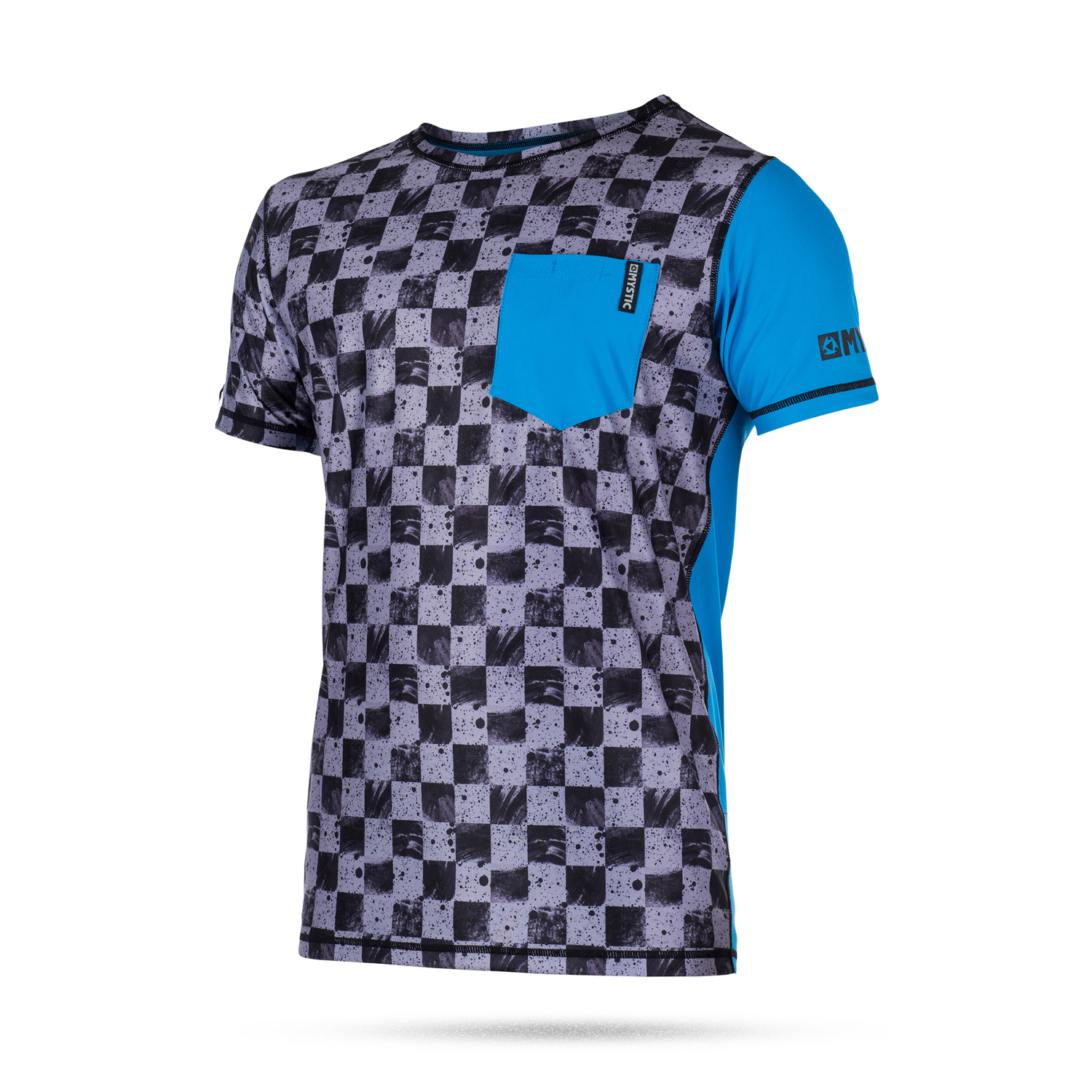 Sello Mystic Manga Corta De Secado Rápido Top - Azul