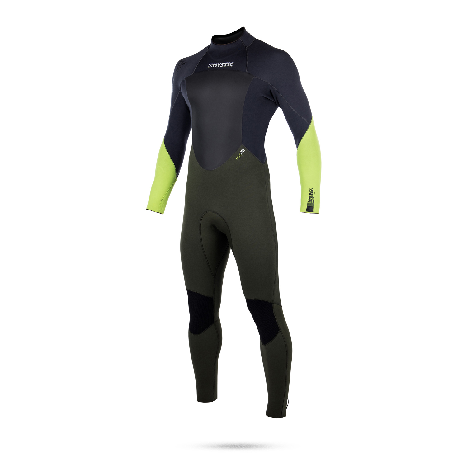 Mystic Estrella 5/4 Volver-Zip Fullsuit Traje - Ejército