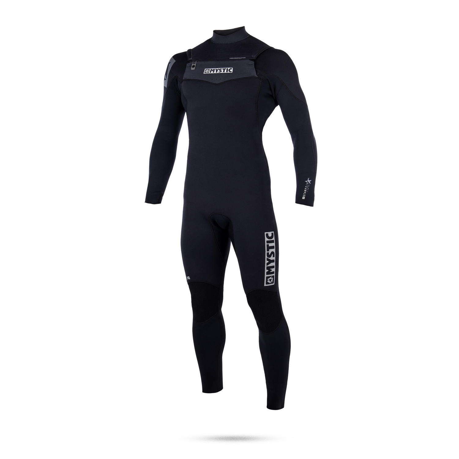 Mystic Estrella Doble 5/4 Fz Fullsuit Traje - Negro / Blanco