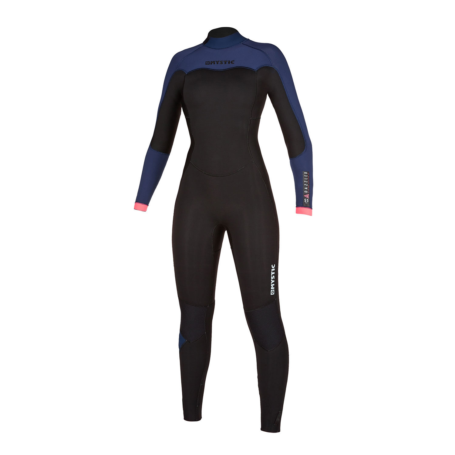 Mystic Womens Dazzled 3 / 2Mm Traje De Neopreno Con Cremallera Completa - Azul Marino