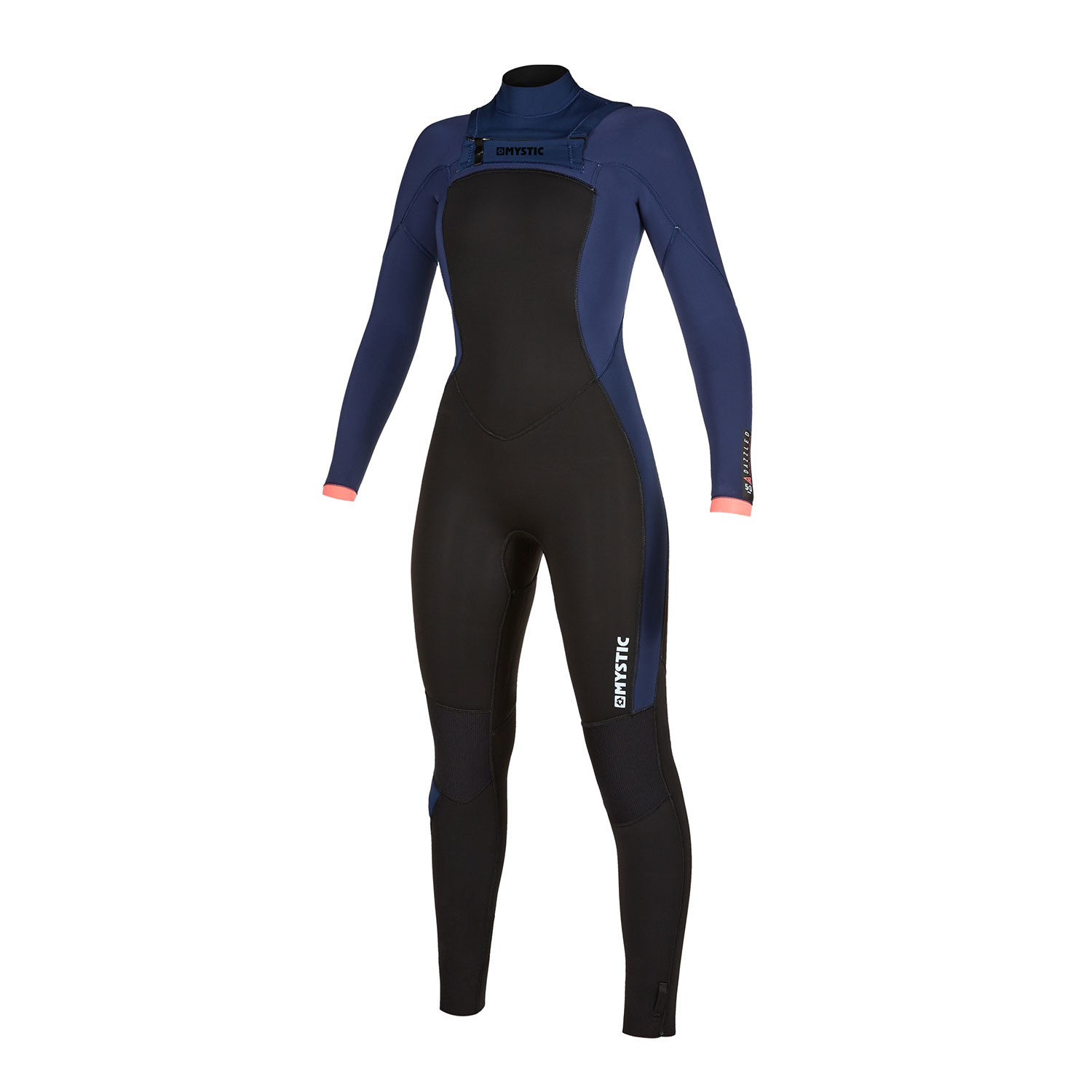 Mystic Womens Dazzled 3 / 2Mm Double Fzip Fullsuit Wetsuit - Azul Marino