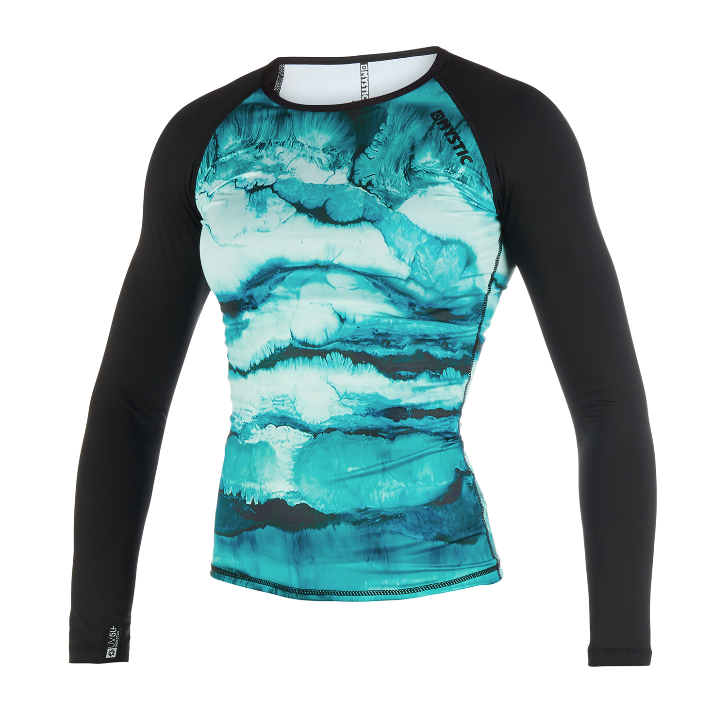 Mystic Womens Dazzled Longarm Shorty Rash Vest - Menta