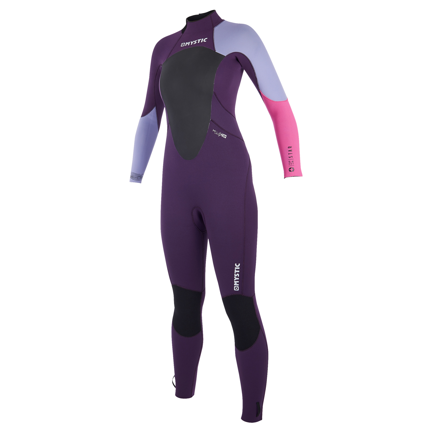 Mystic Womens Star 5 / 4Mm Back-Zip Neopreno - Púrpura