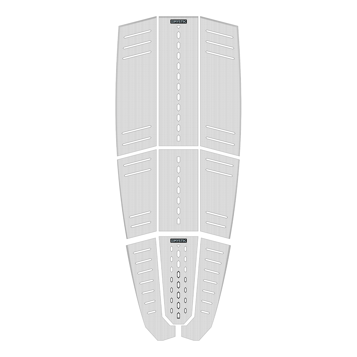 Mystic Classic Shape Ambush Full Deckpad - Blanco