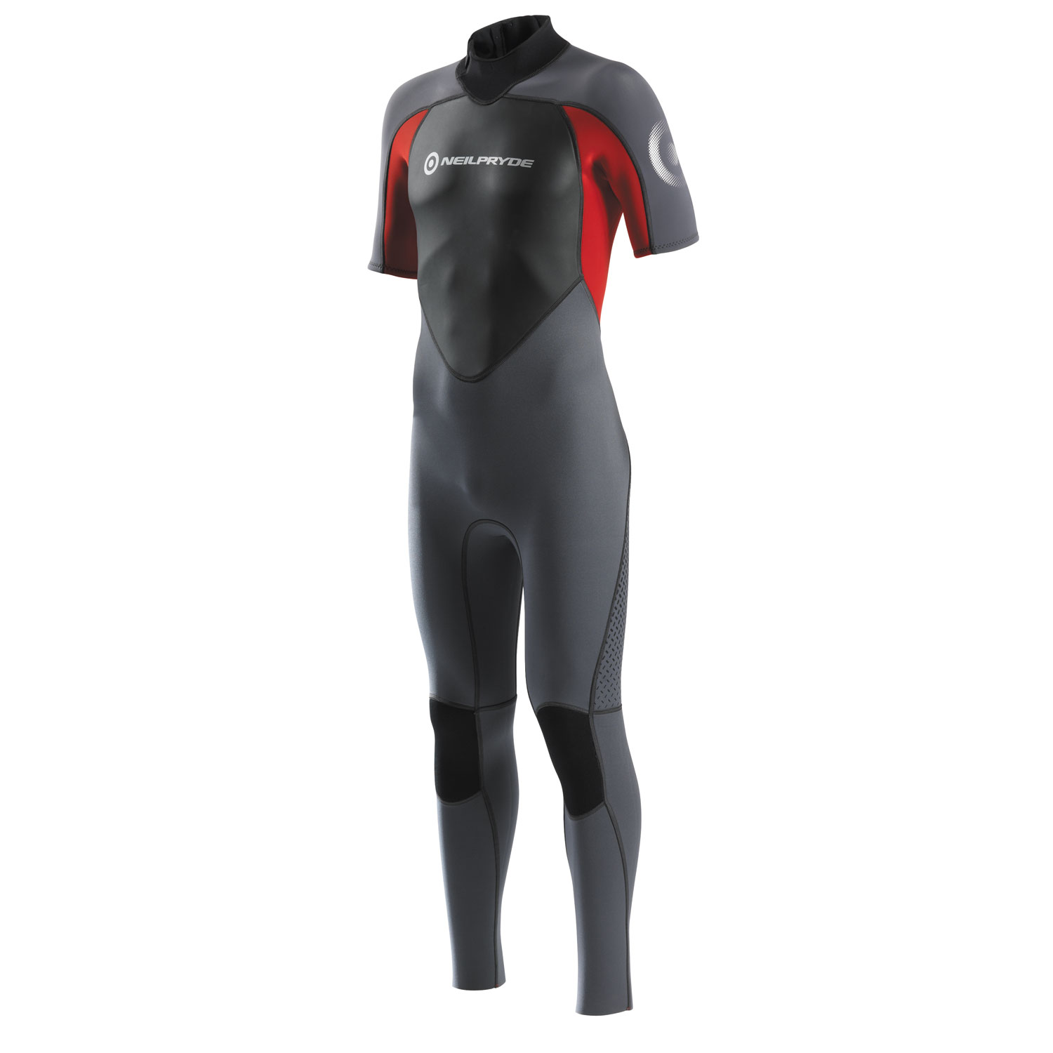 Neilpryde Raceline 3/3 Ss Vapor Traje - Gris Oscuro / Rojo