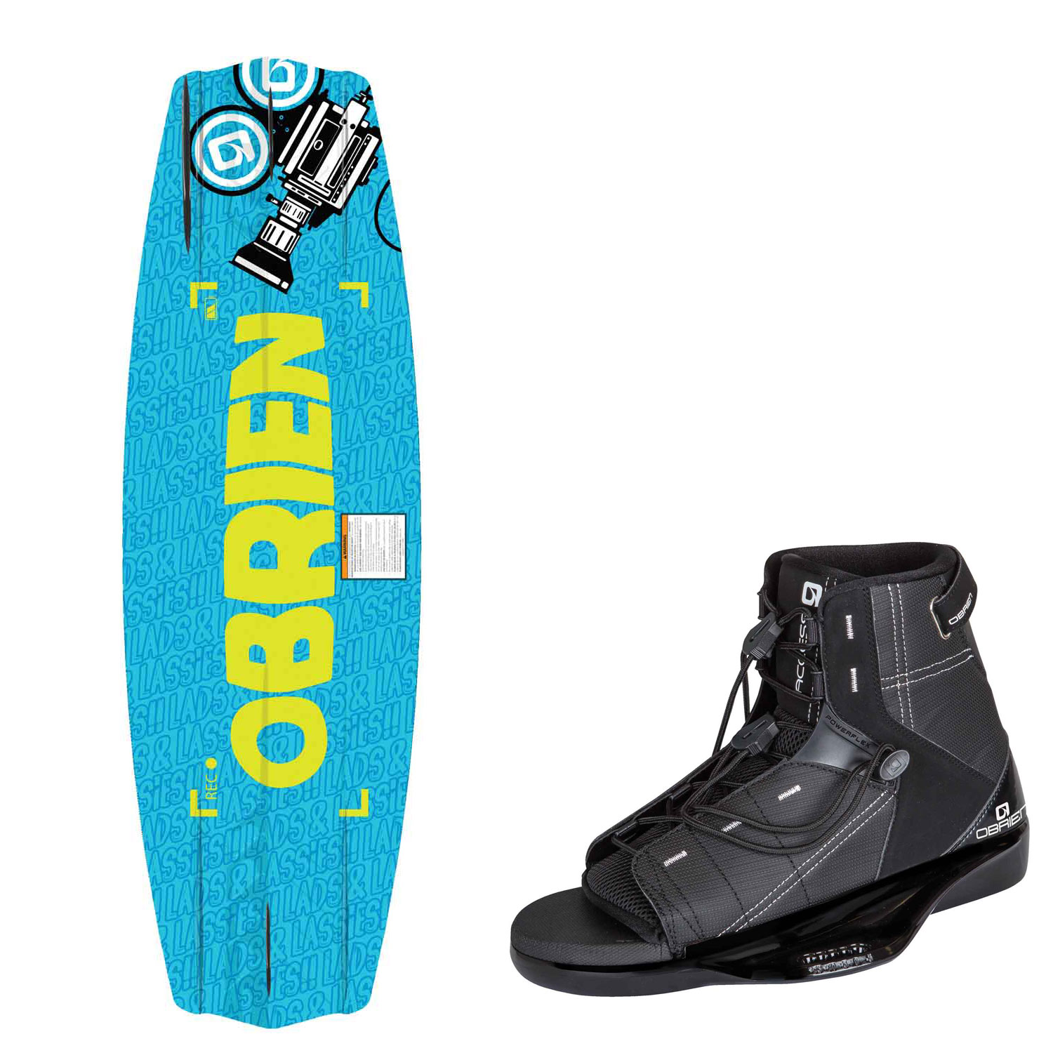 Paquete De Encuadernación De Acceso Y Wakeboard Obrien Valhalla - 133 Cm