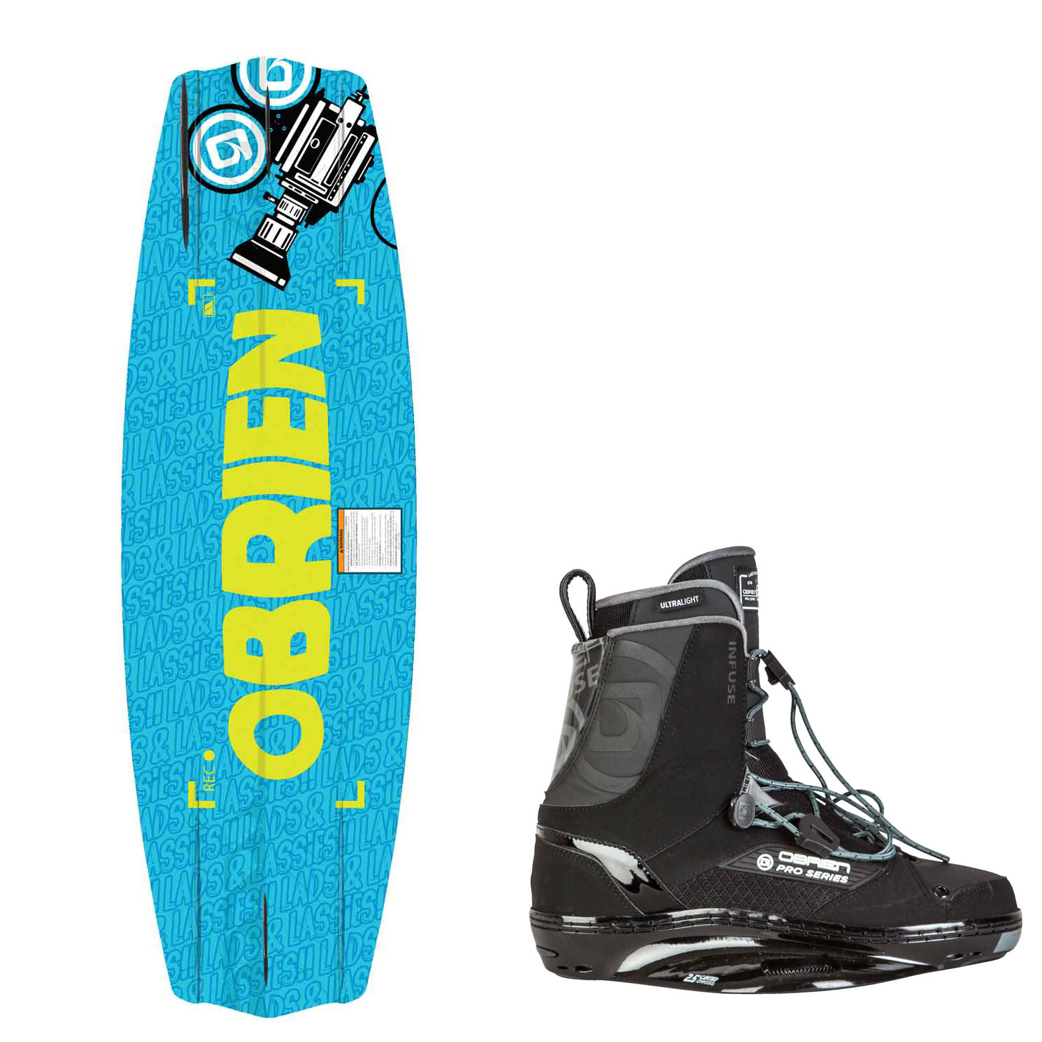 Obrien Valhalla Wakeboard & Infuse Binding Package - 133Cm