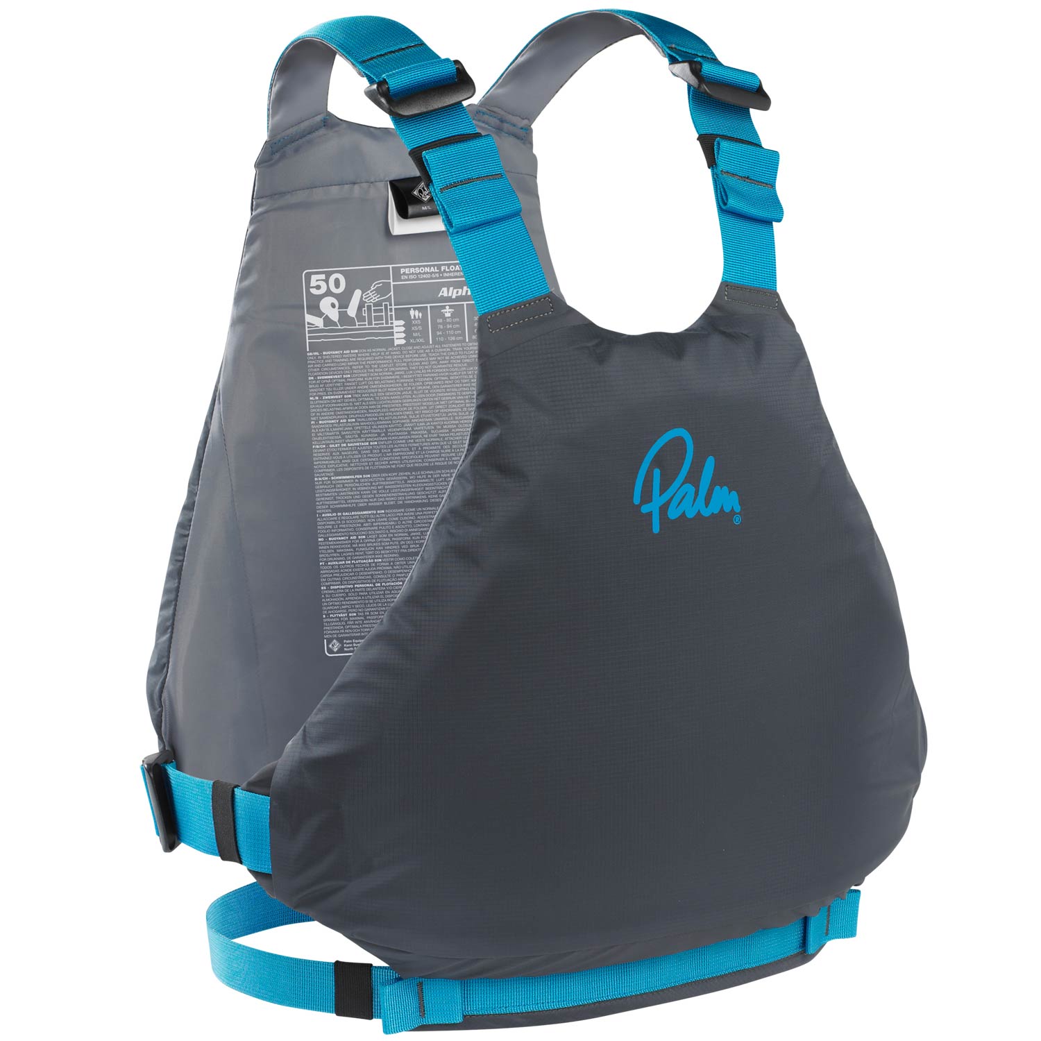 Palm Alphaa Pfd Kayak Buoyancy Aid - Jet Grey